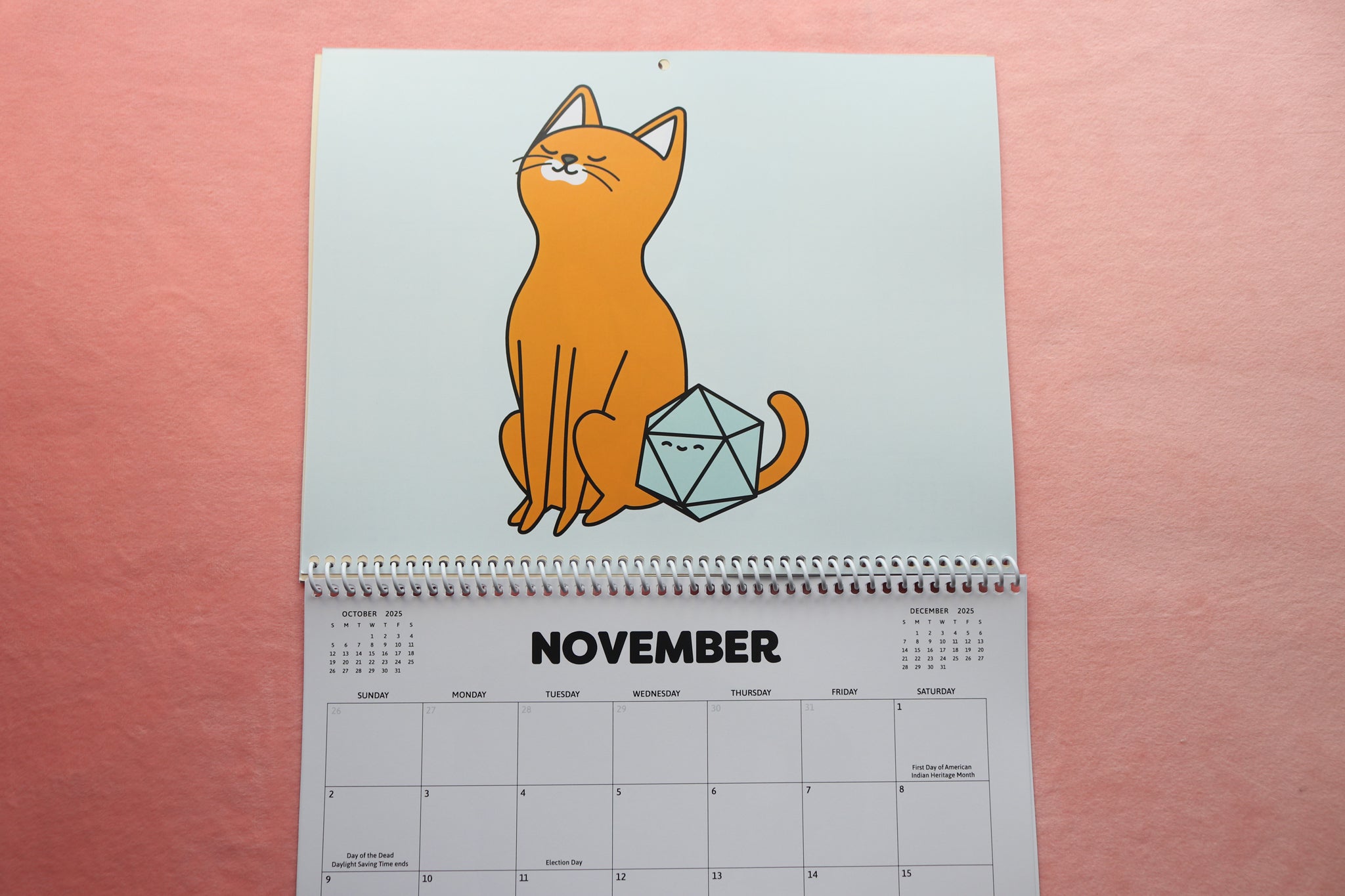 2025 Cats and Dice Calendar