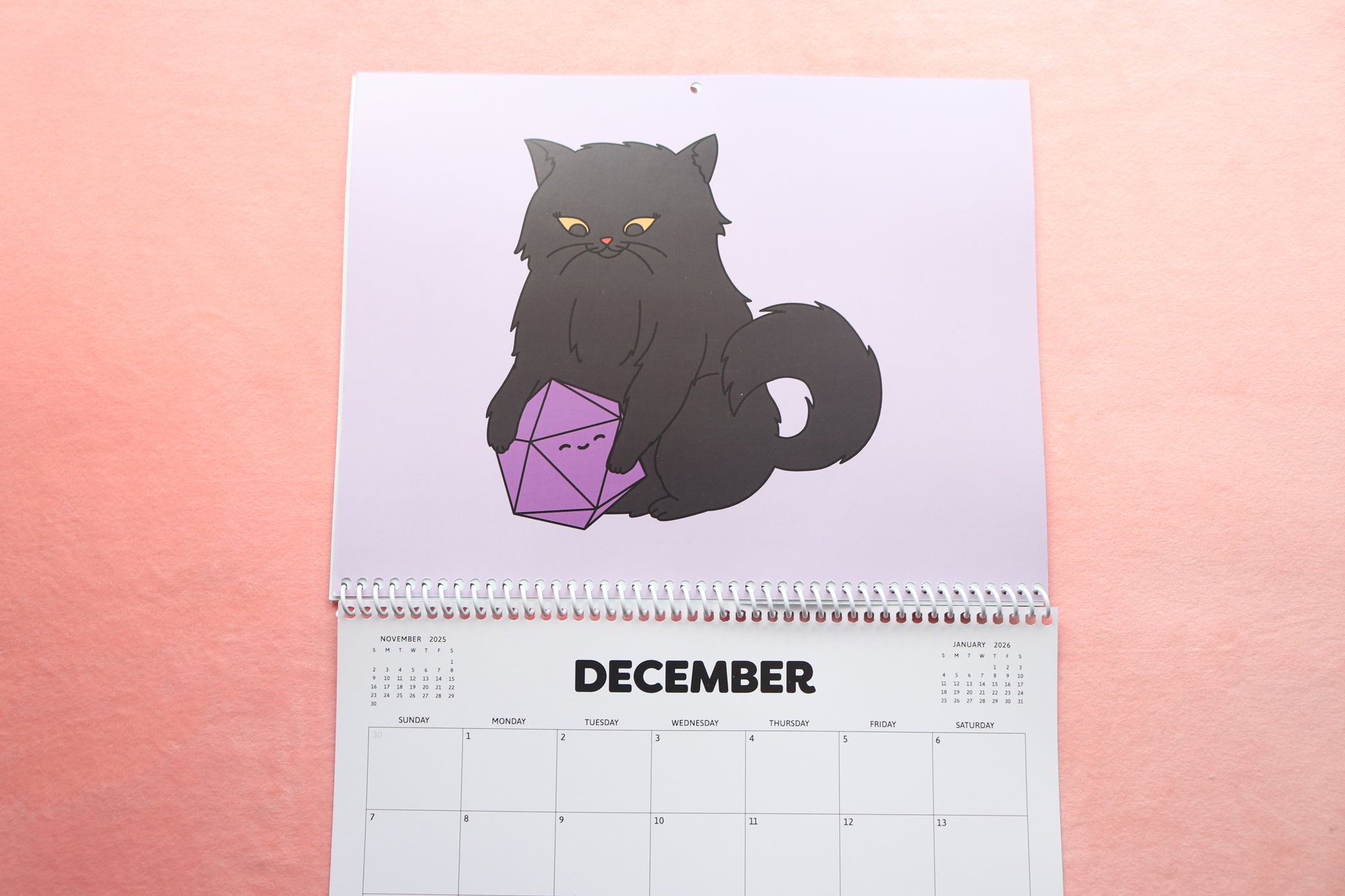 2025 Cats and Dice Calendar