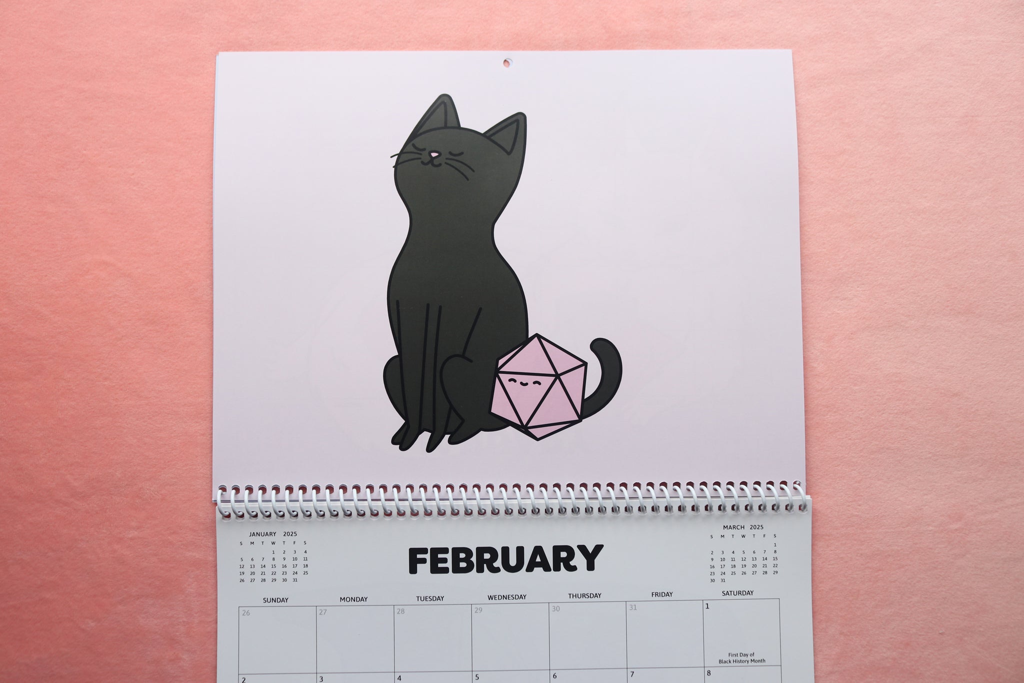 2025 Cats and Dice Calendar