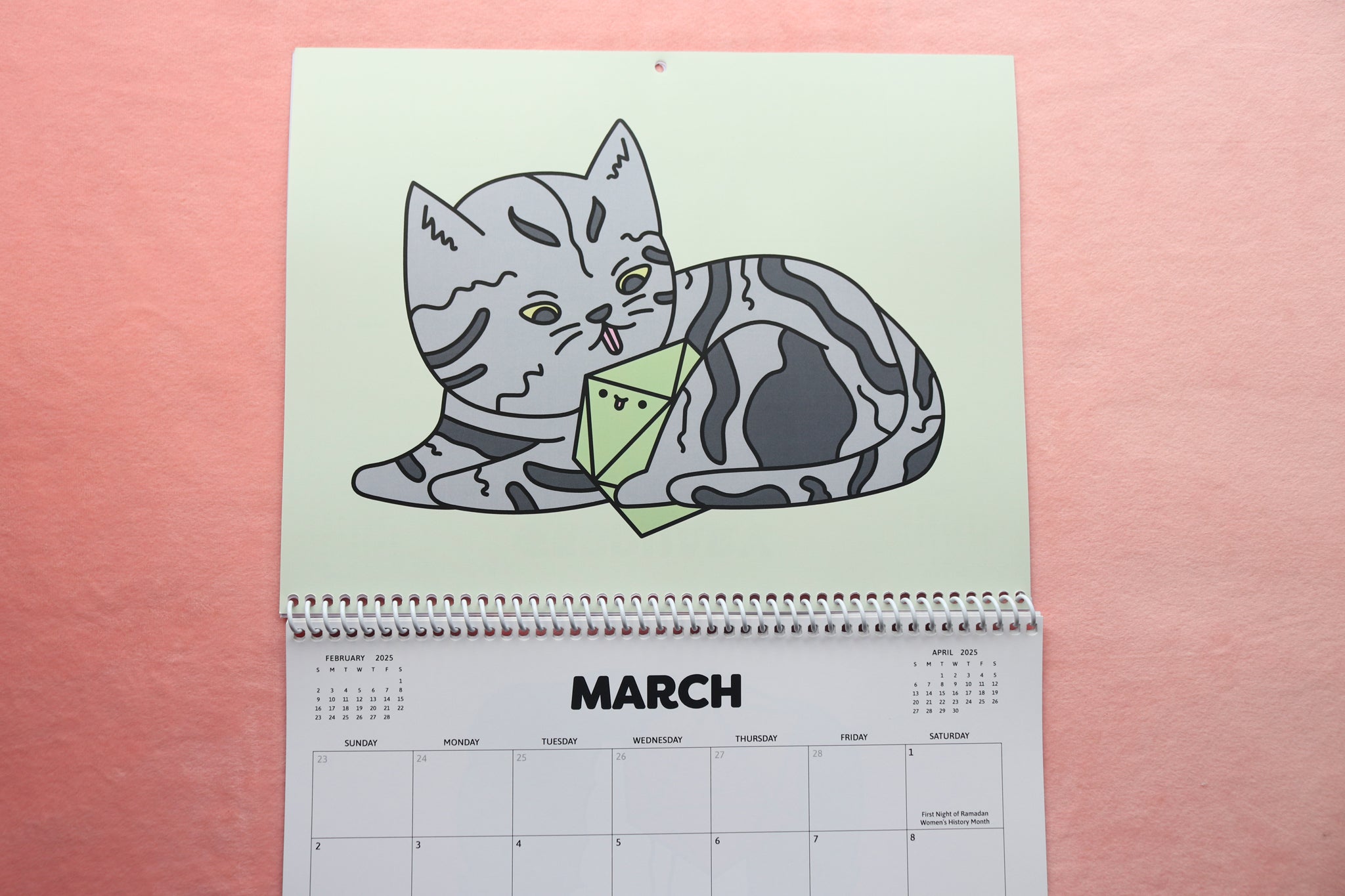 2025 Cats and Dice Calendar