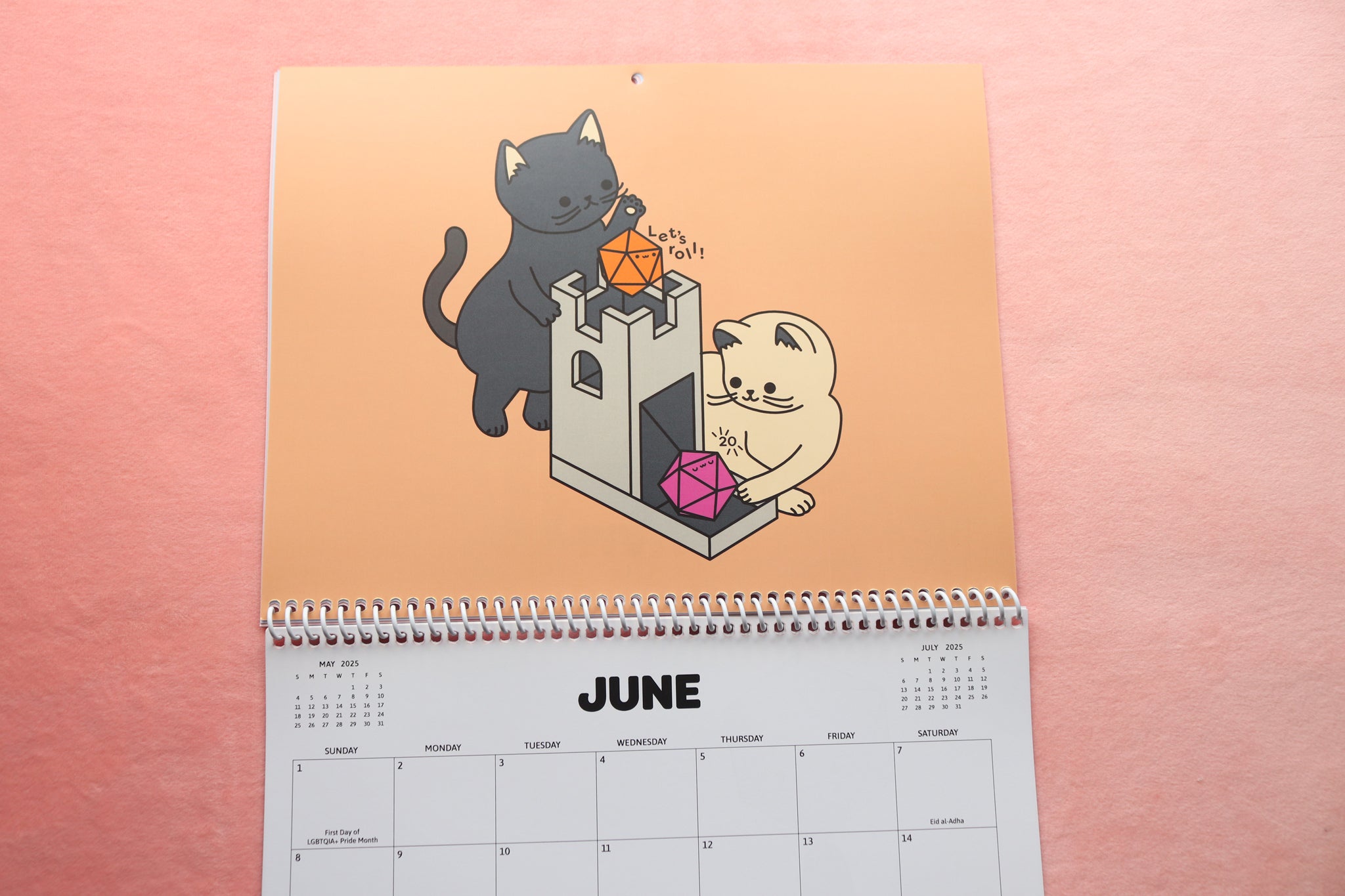 2025 Cats and Dice Calendar