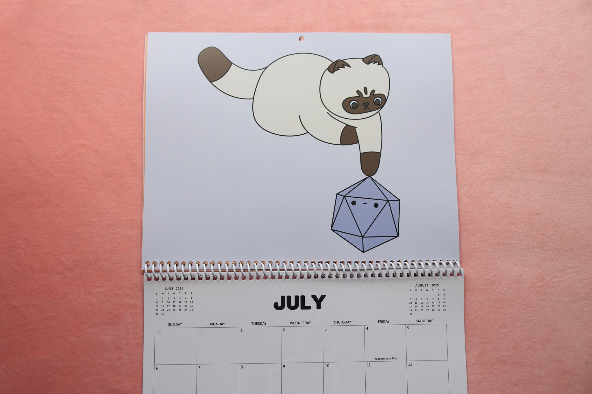 2025 Cats and Dice Calendar