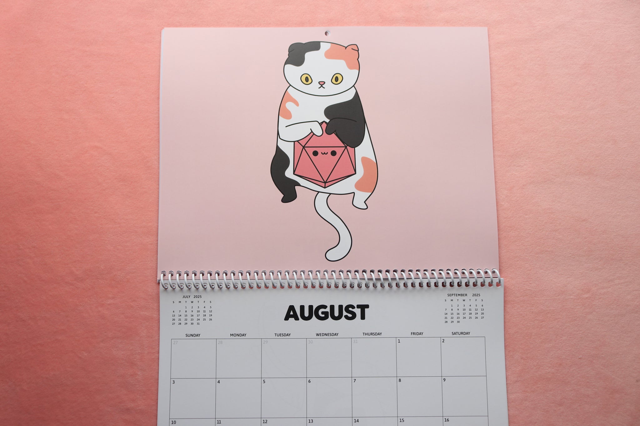 2025 Cats and Dice Calendar