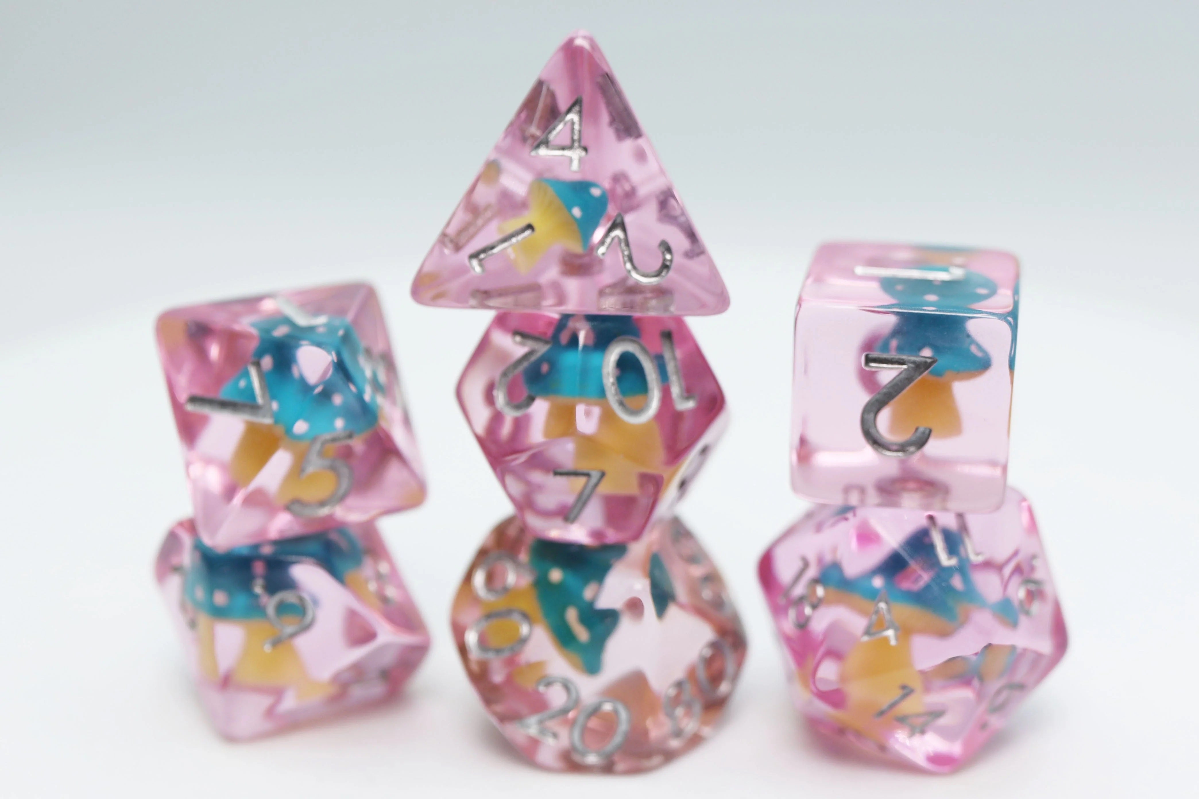 Blue Mushroom RPG Dice Set