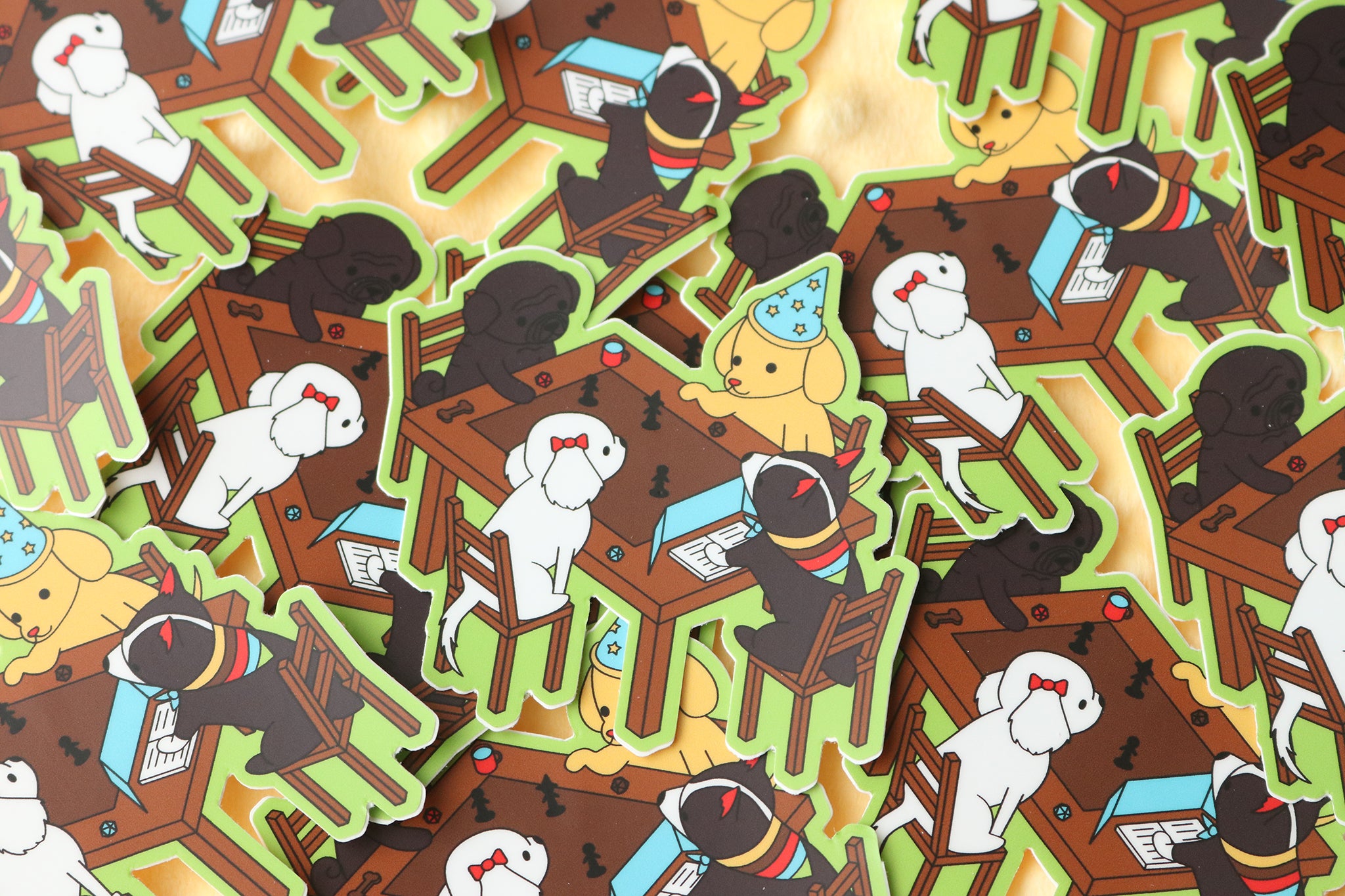 Dungeons and Dogs Sticker