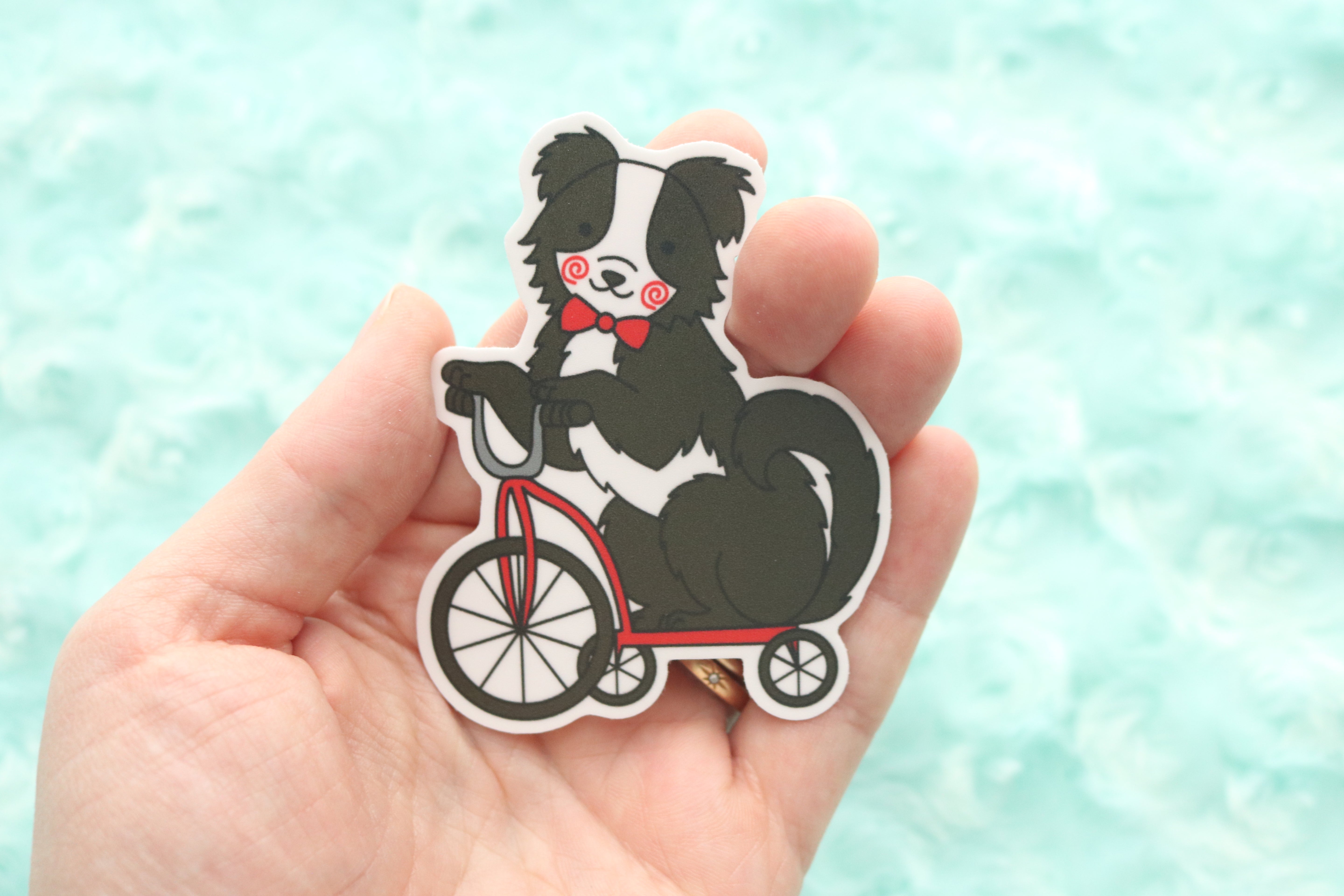 Horror Hounds Billy the Border Collie Puppet Sticker