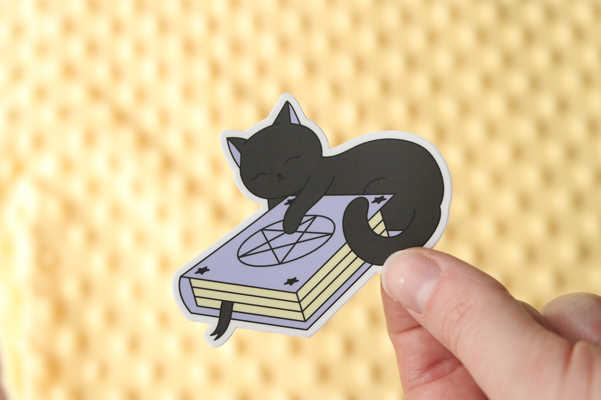 Spell Book Kitty Sticker