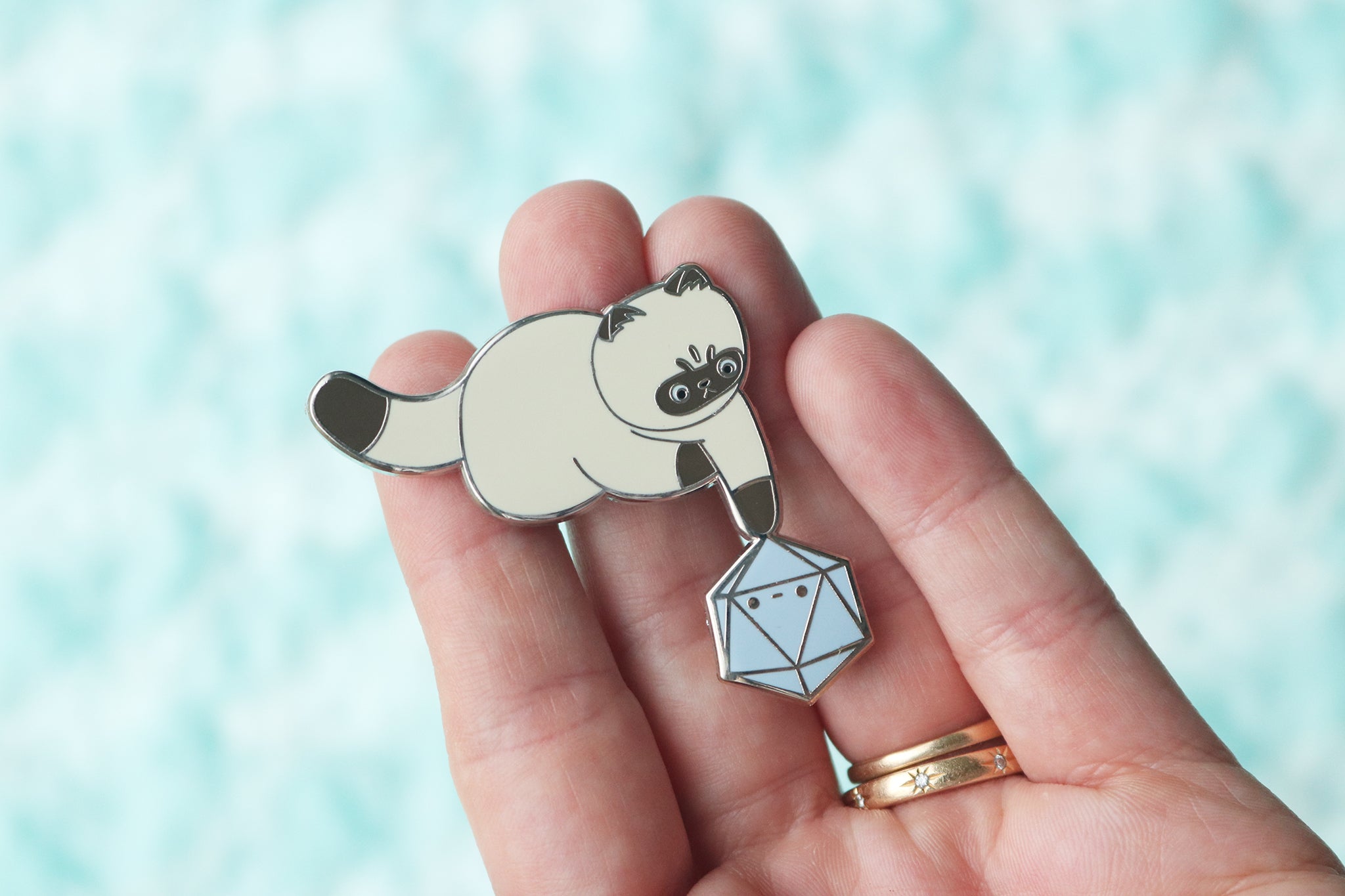 Himalayan D20 Dice Buddy Enamel Pin