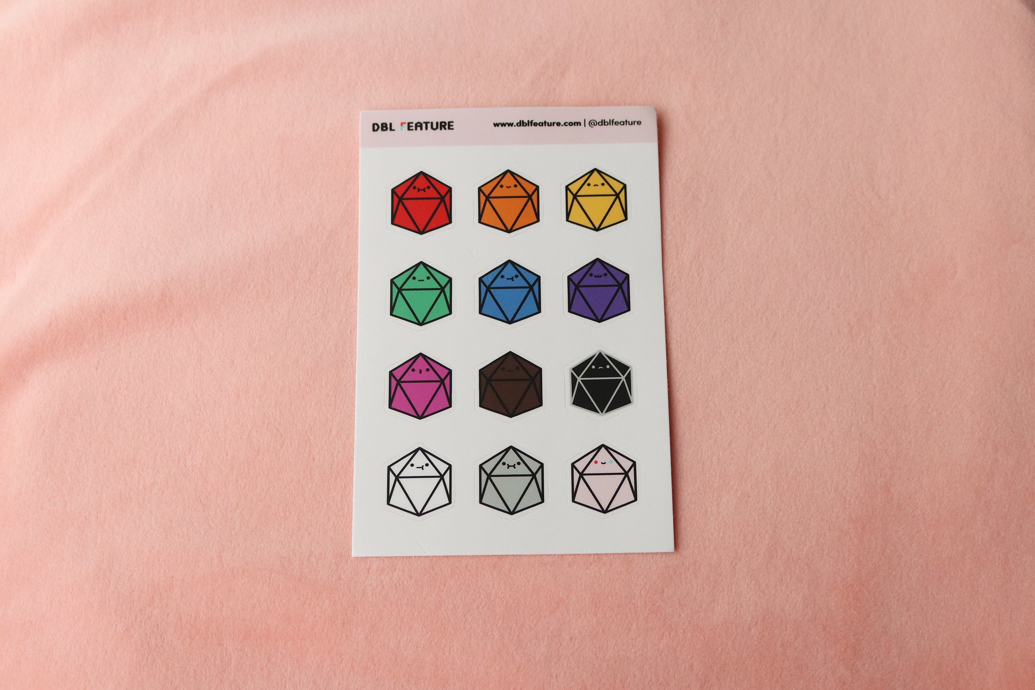 Tiny D20 Buddies Sticker Sheet