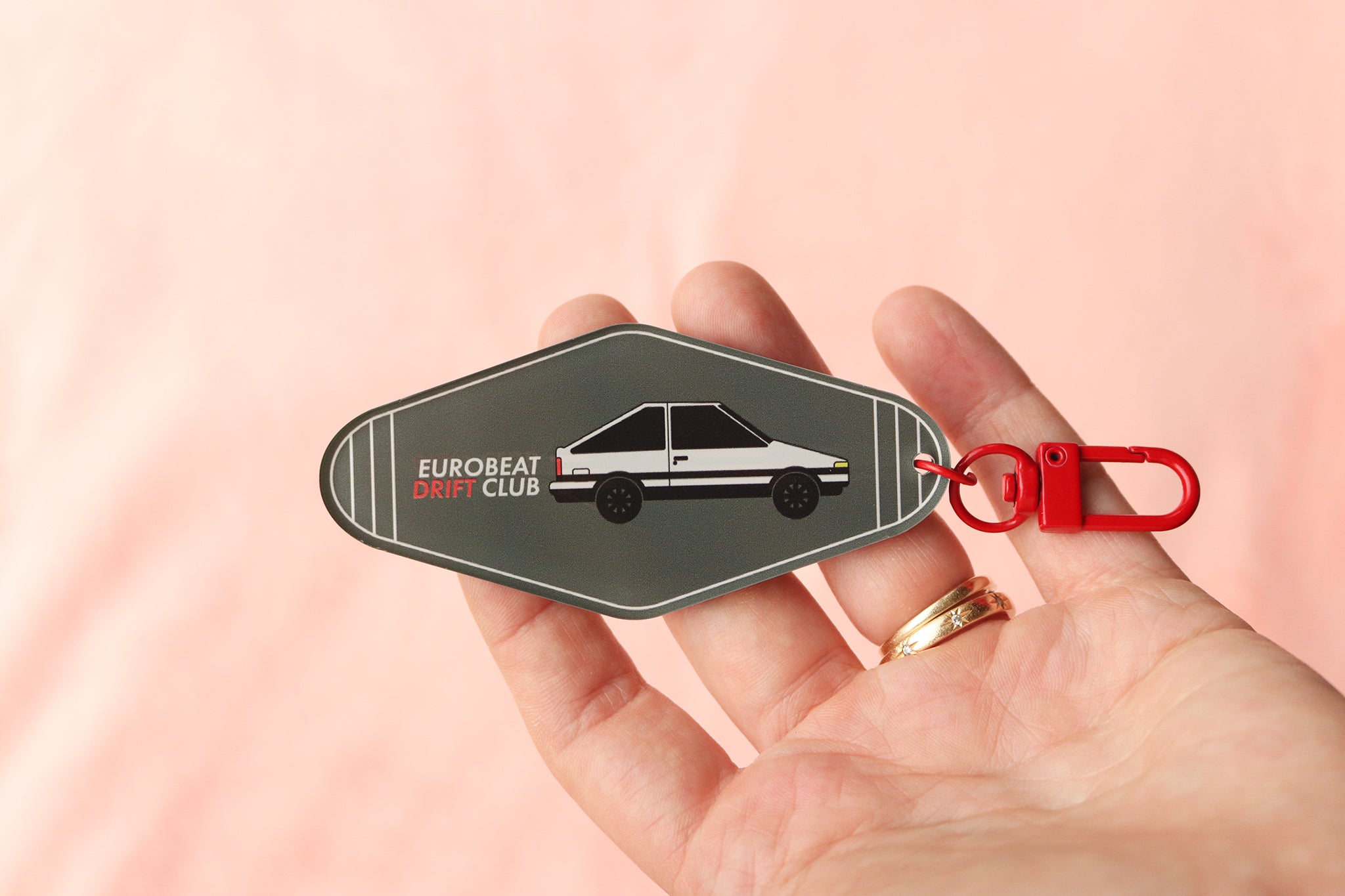 Eurobeat Drift Club Keychain