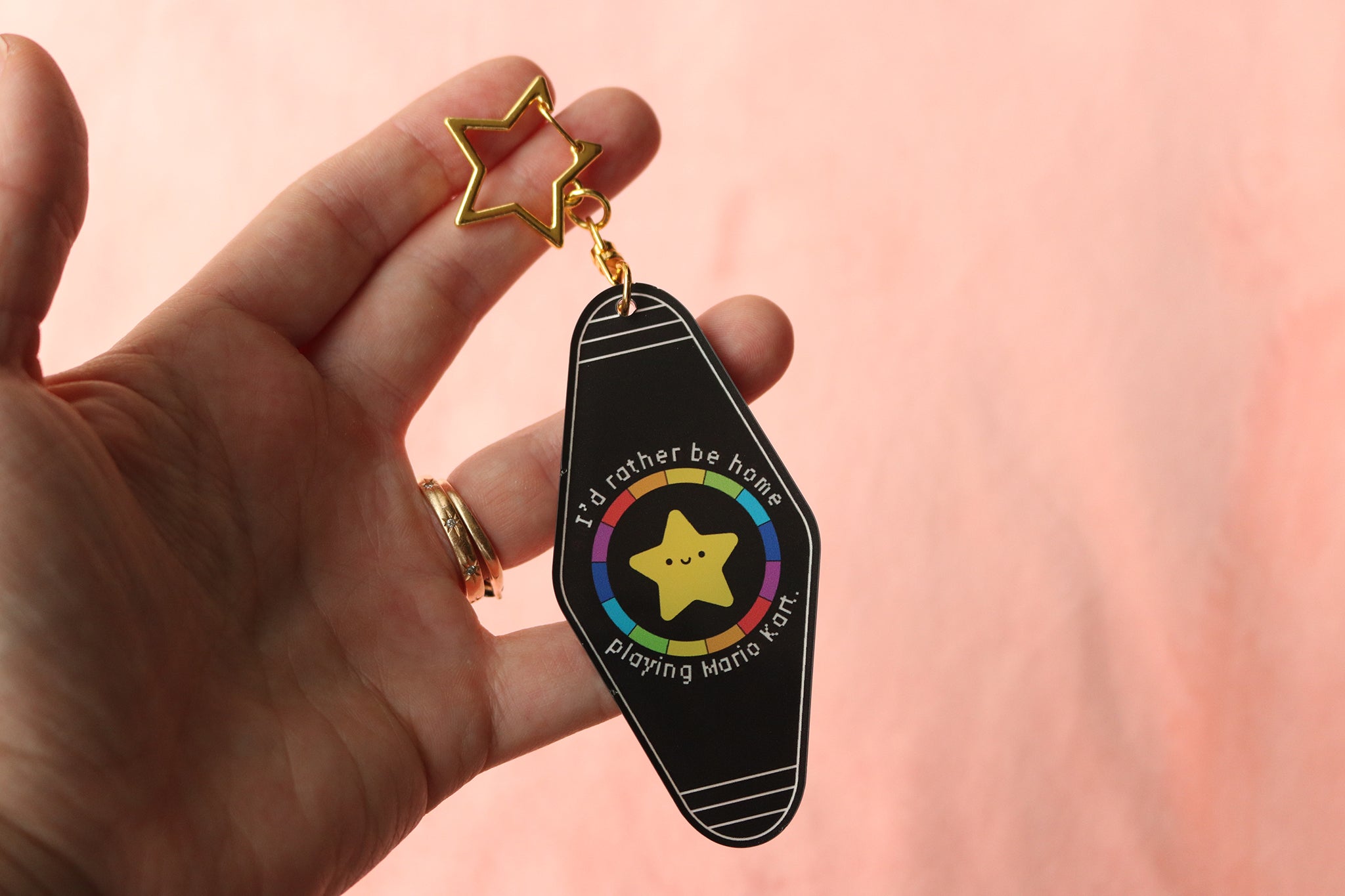 Rainbow Road Keychain