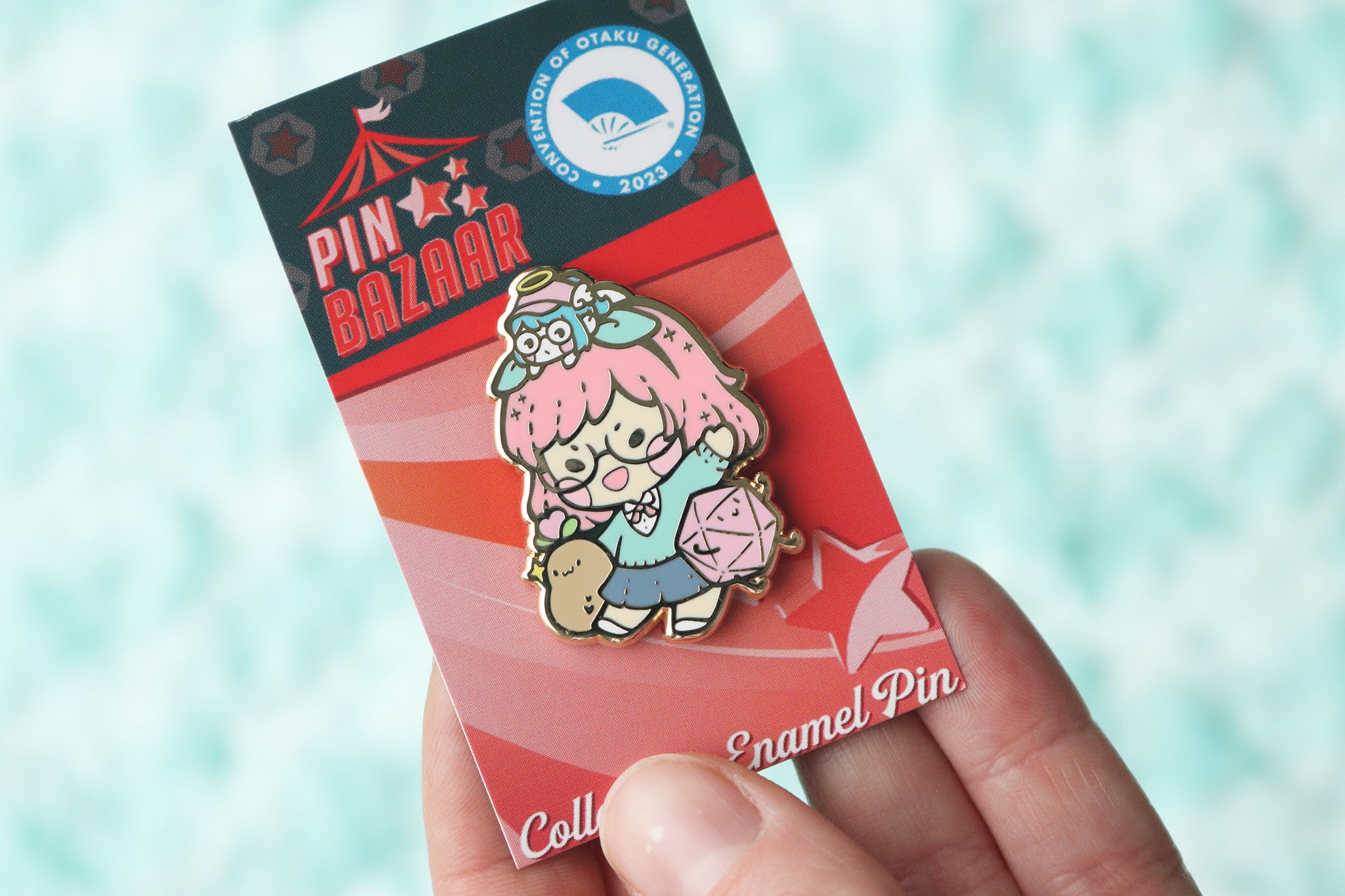 Otakon Pin Bazaar Con Crew Studio Mascot Plushies Hard Enamel Pin