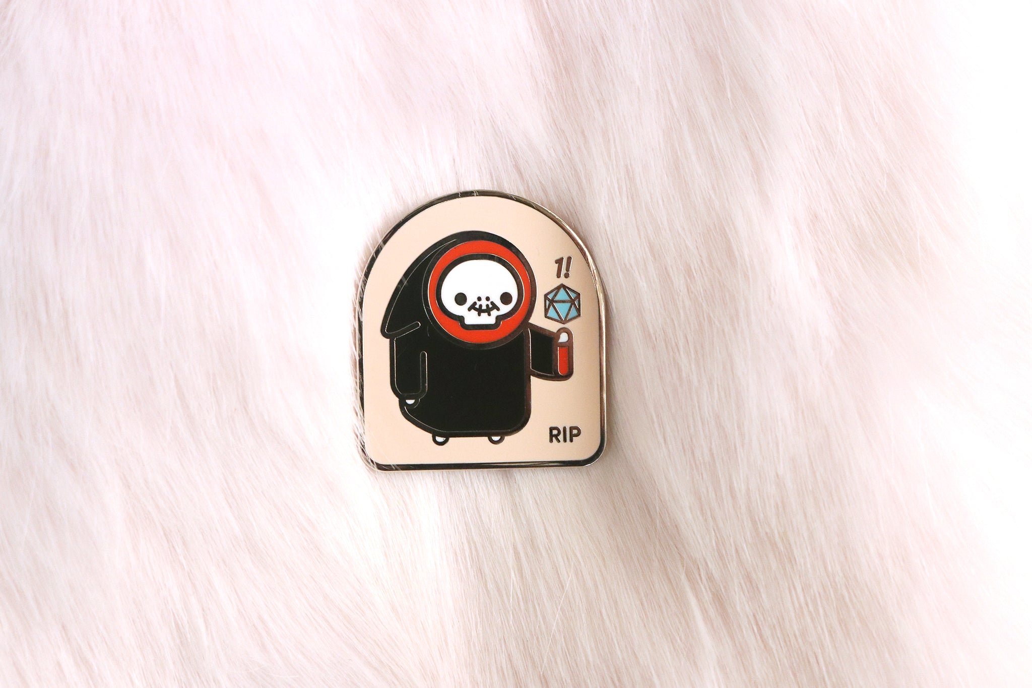 RIP Ghostboy x Dbl Feature Dice Buddy Hard Enamel Pin