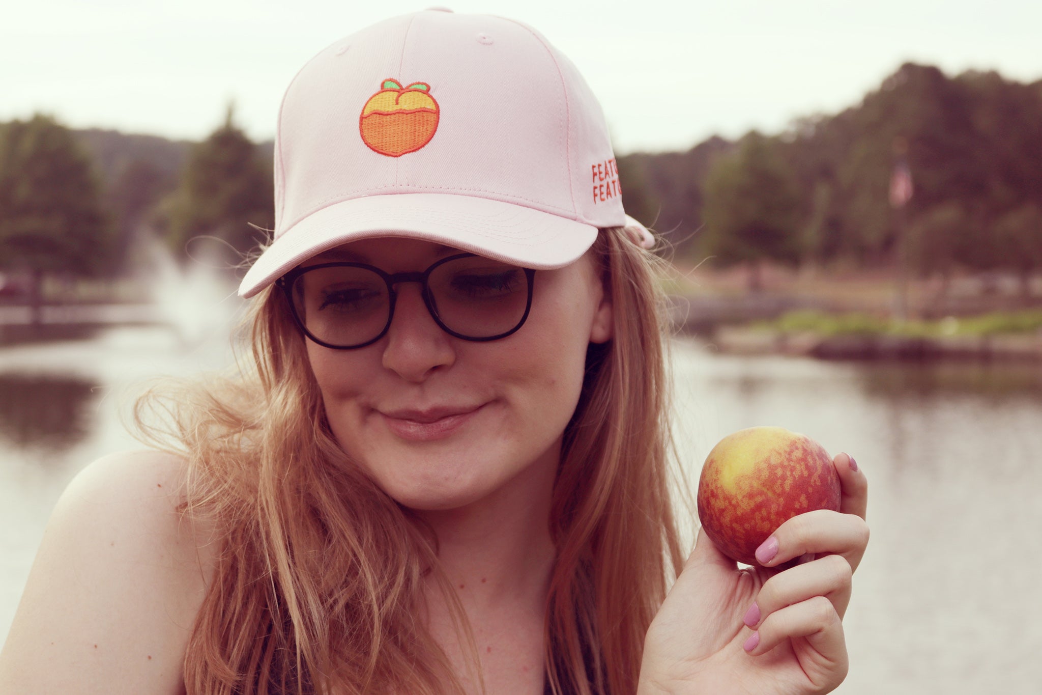 Peachy Keen Bow Tie Baseball Cap