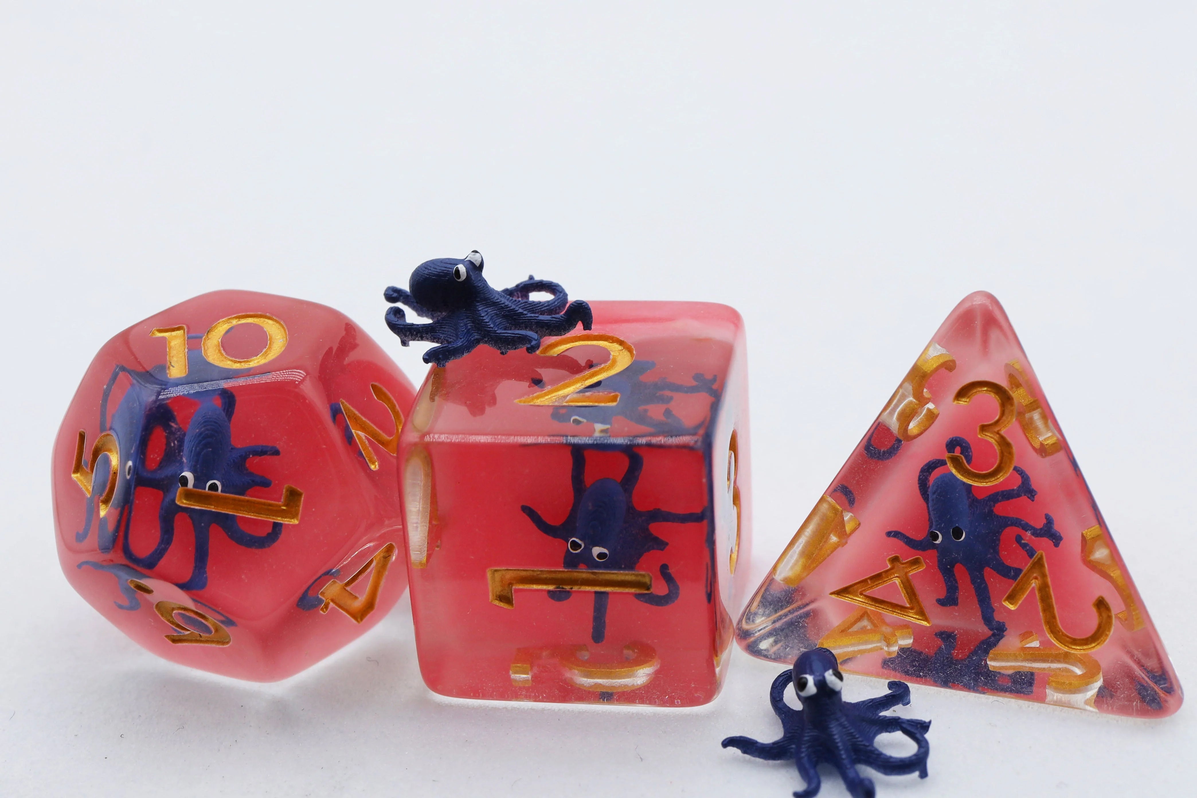 Underwater Octopus RPG Dice Set