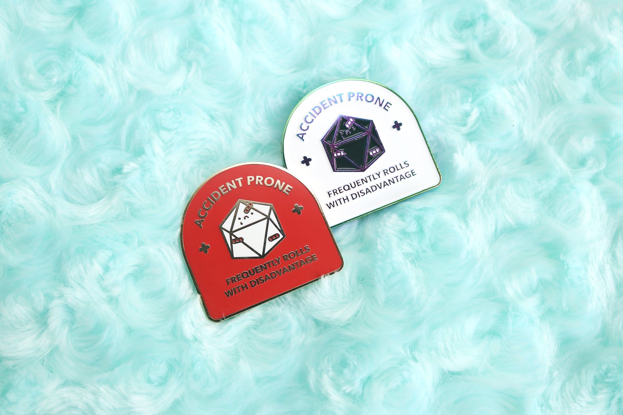 Accident Prone D20 Hard Enamel Pin