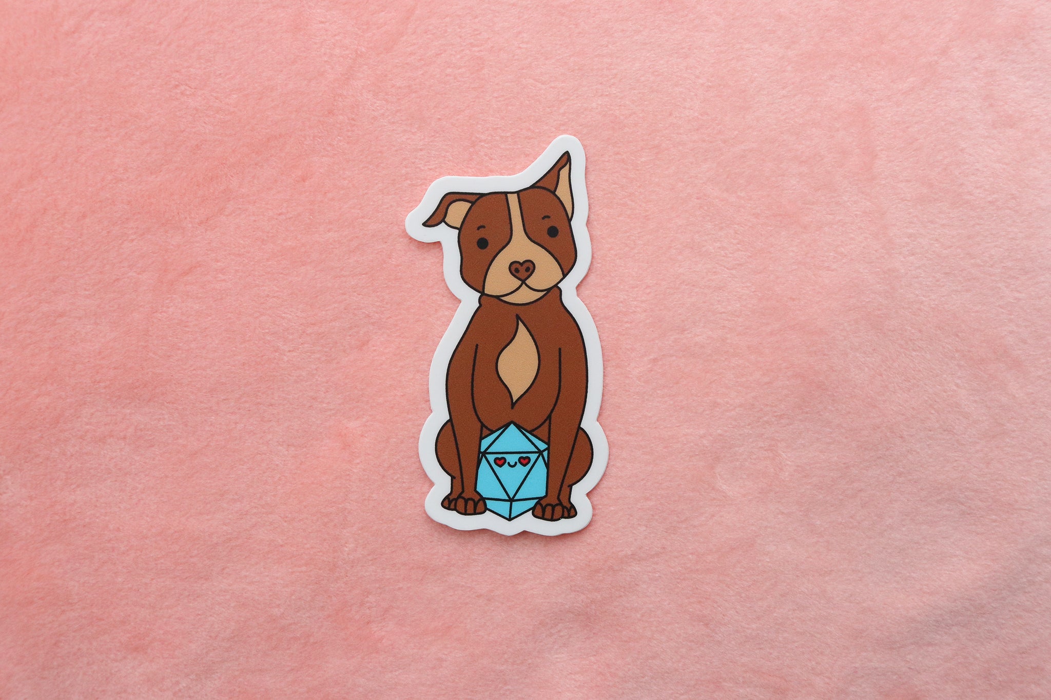 Pit Bull D20 Dice Buddy Sticker