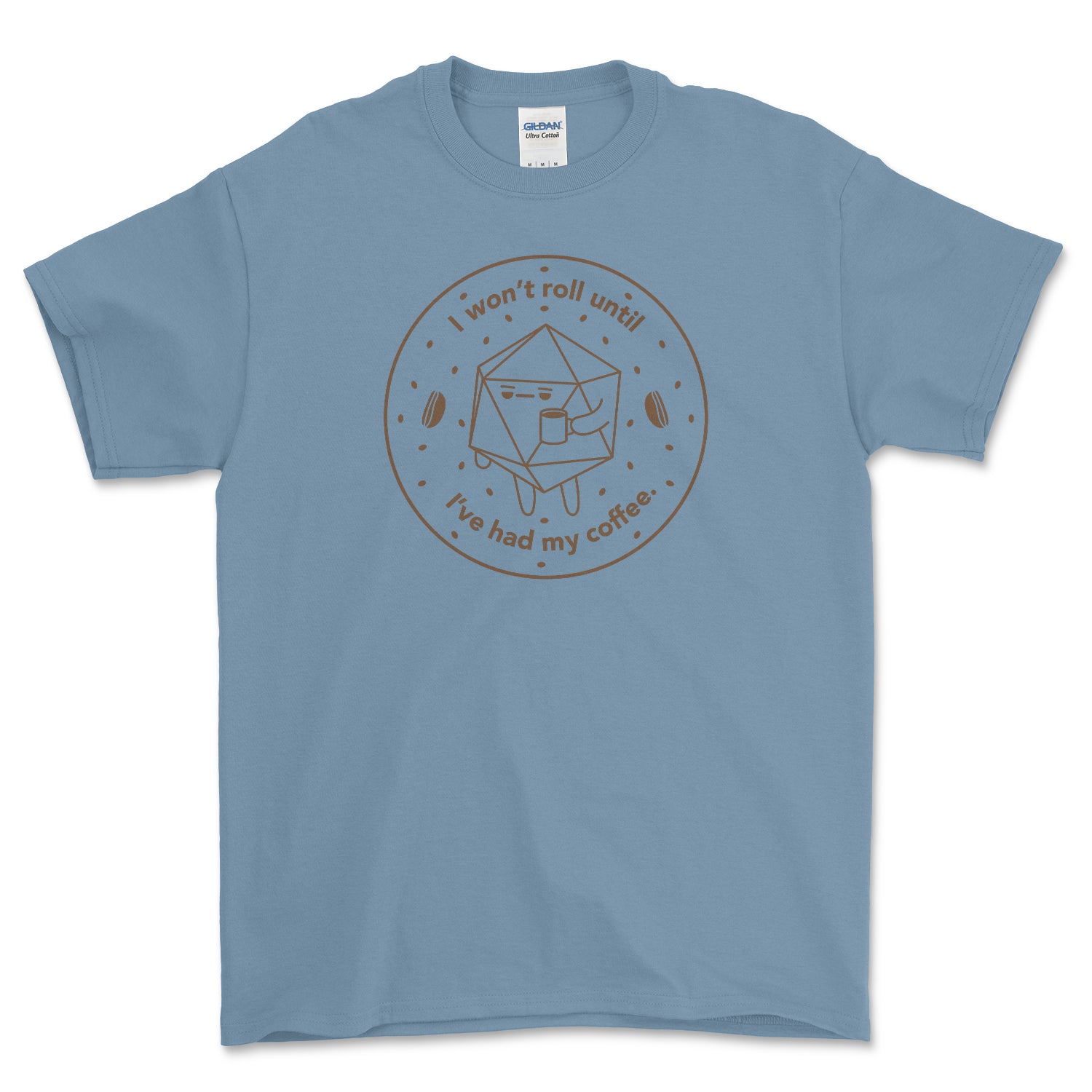 Coffee Drinking D20 T-shirt