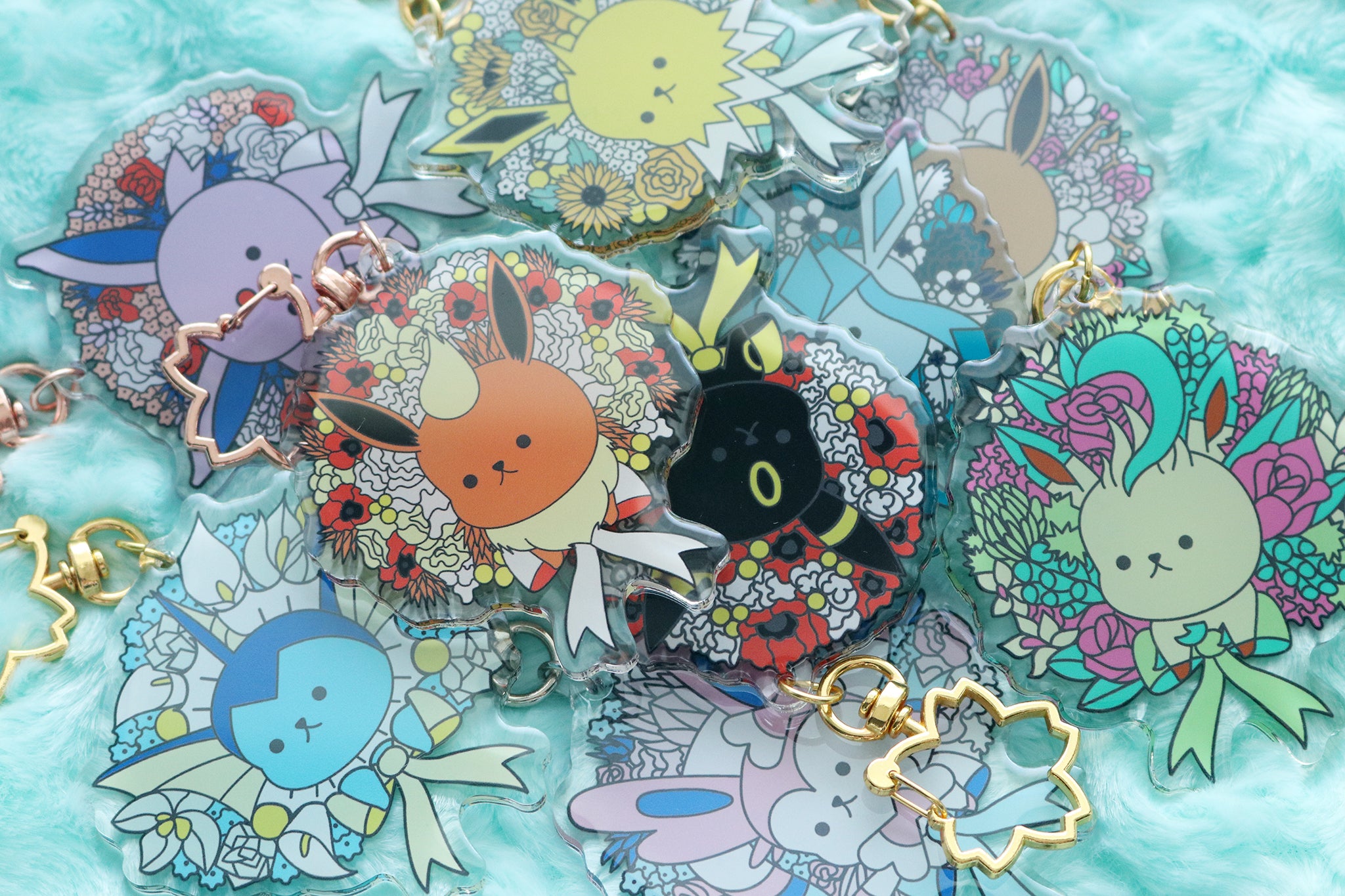 Floral Bouquet Elemental Monster Evolution Charms