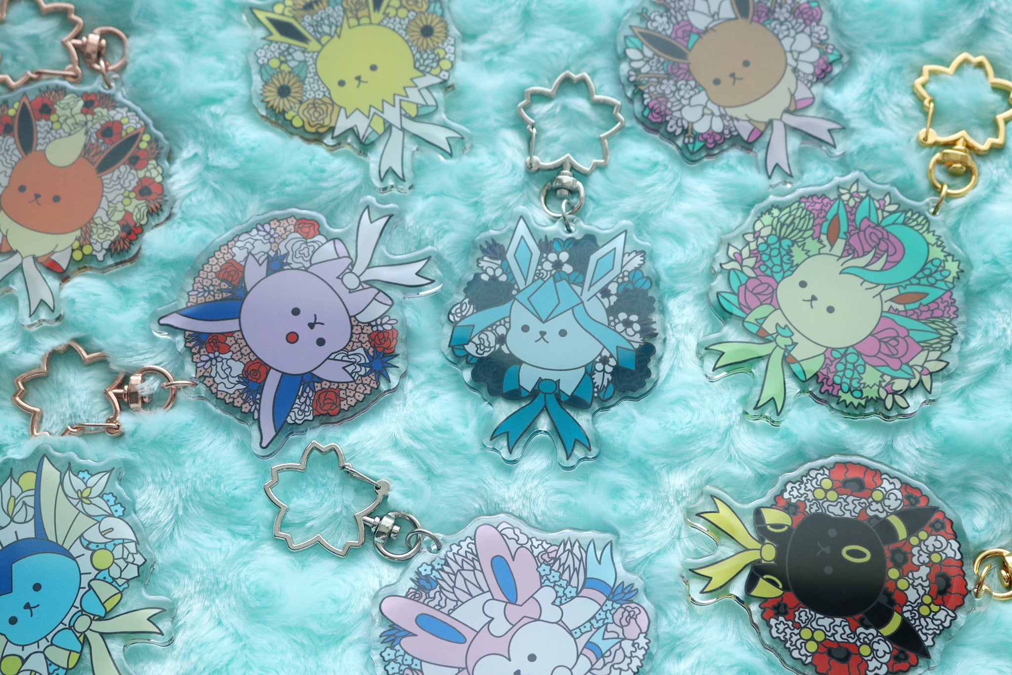 Floral Bouquet Elemental Monster Evolution Charms