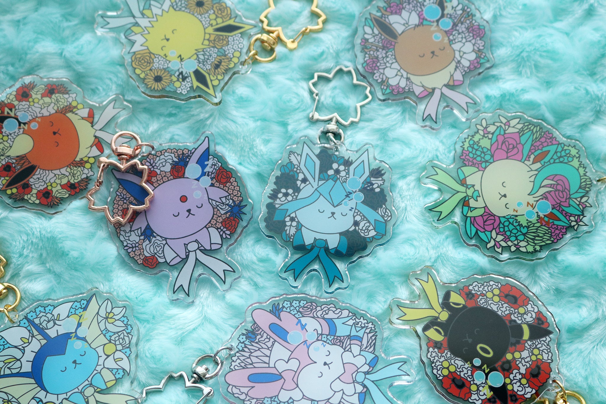 Floral Bouquet Elemental Monster Evolution Charms