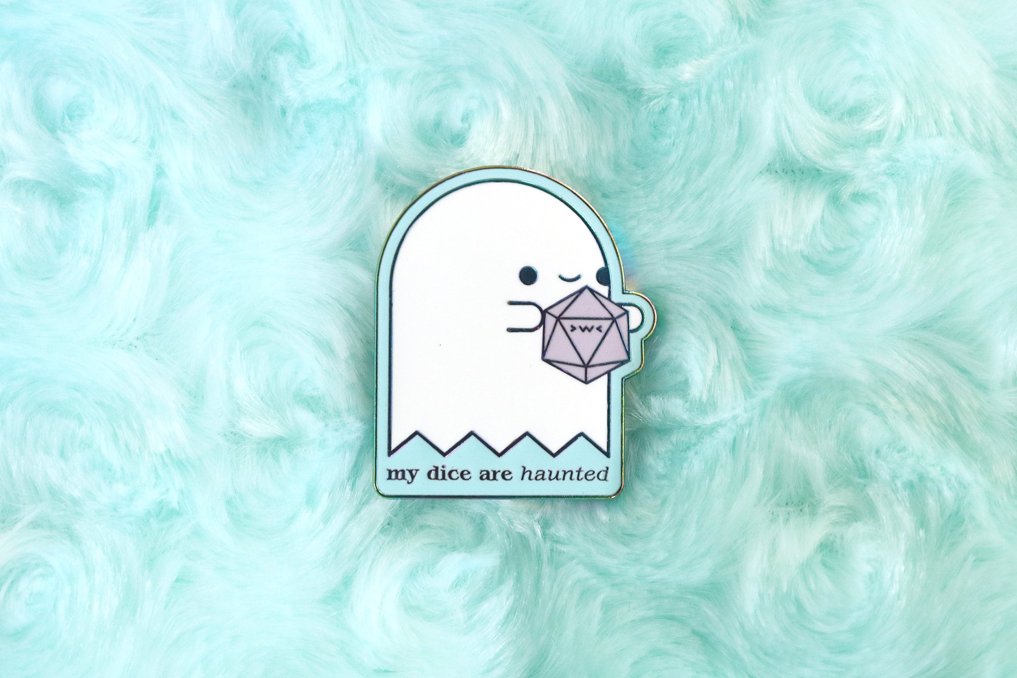 Haunted D20 Dice Buddy Soft Enamel Pin