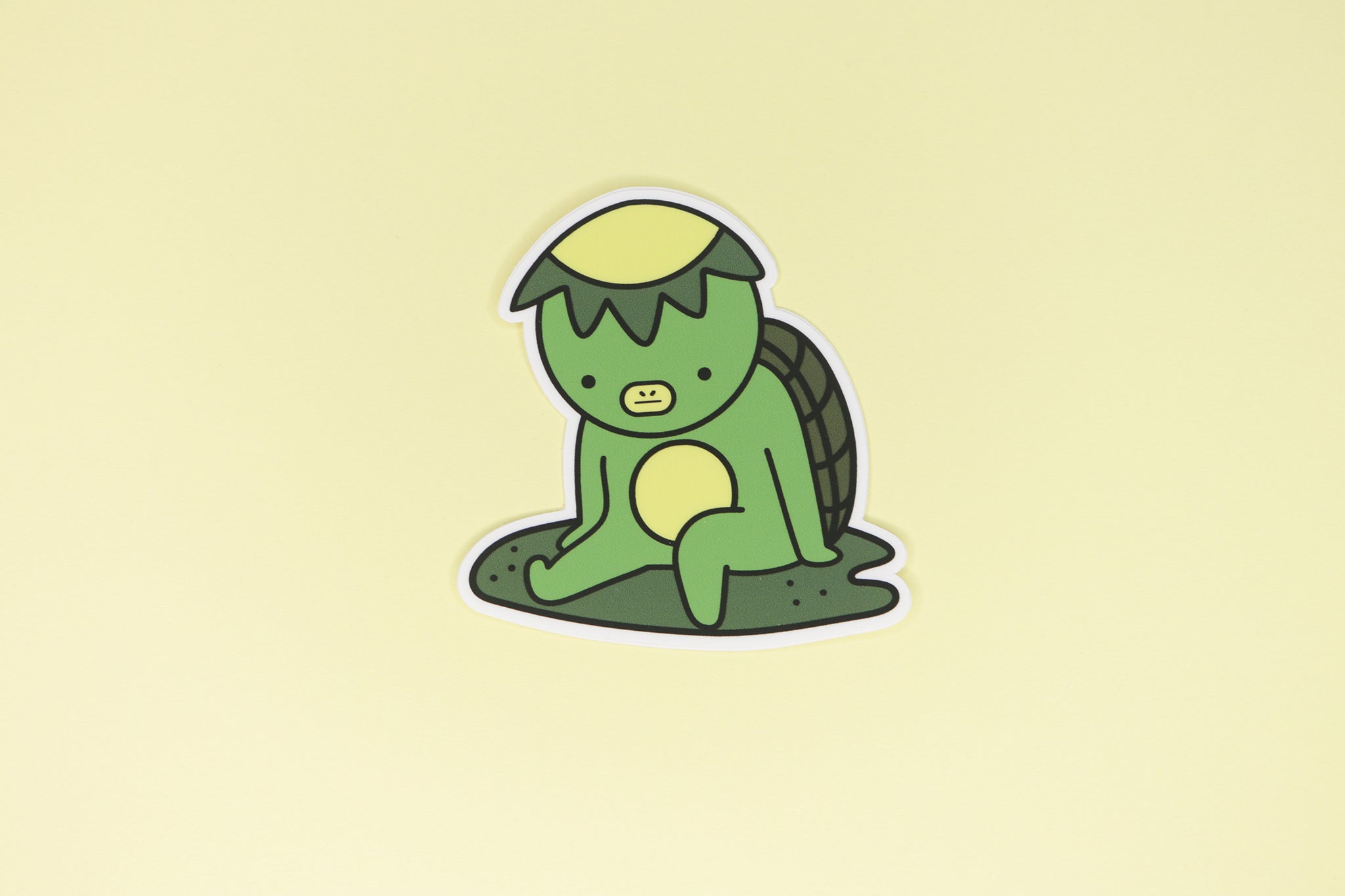 Green kappa sticker