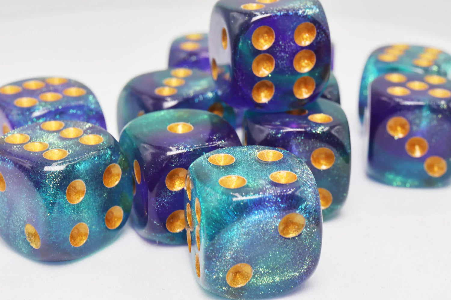 Hocus Pocus Glitter 12 Piece D6 Dice