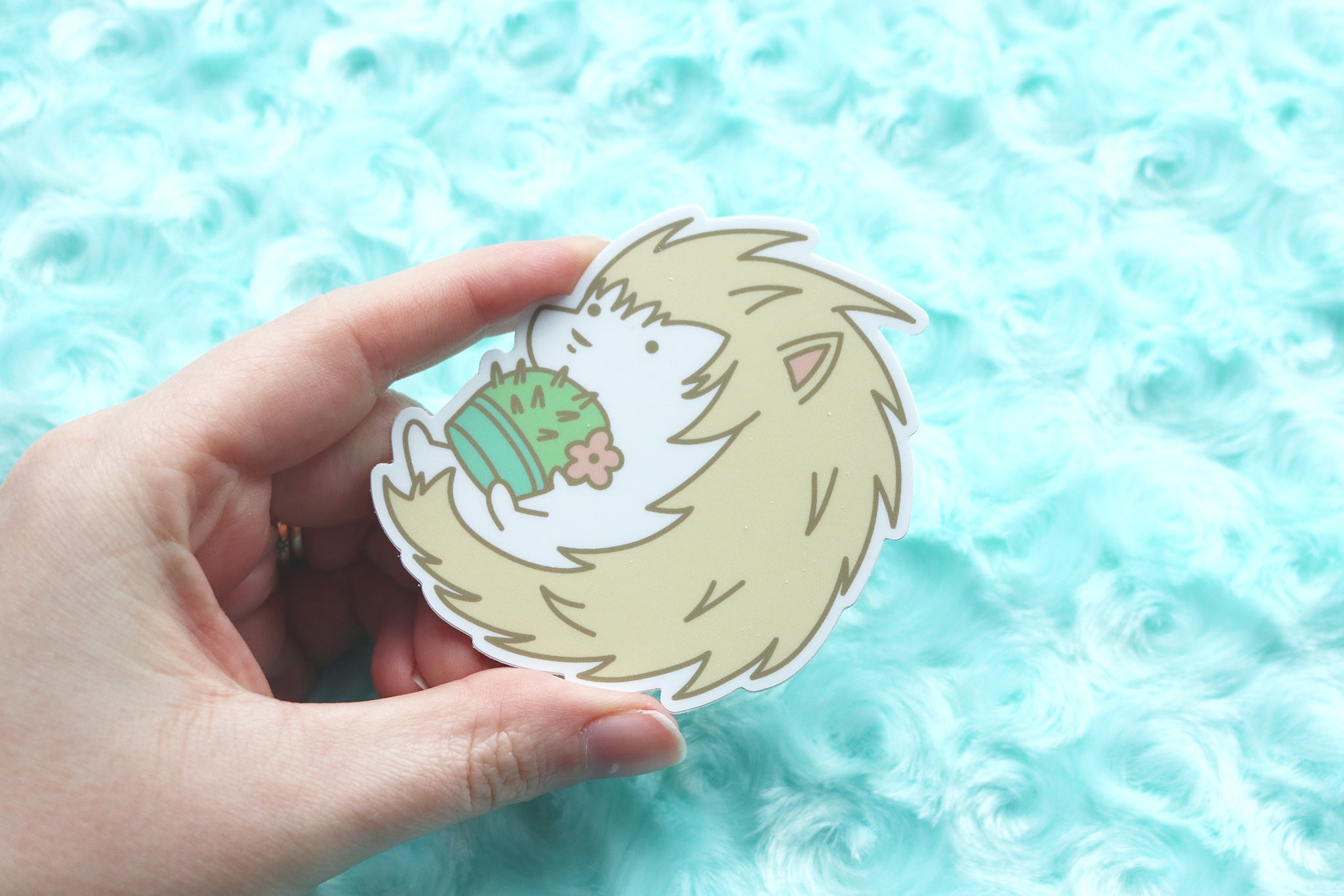 Holding Hedgehog Sticker