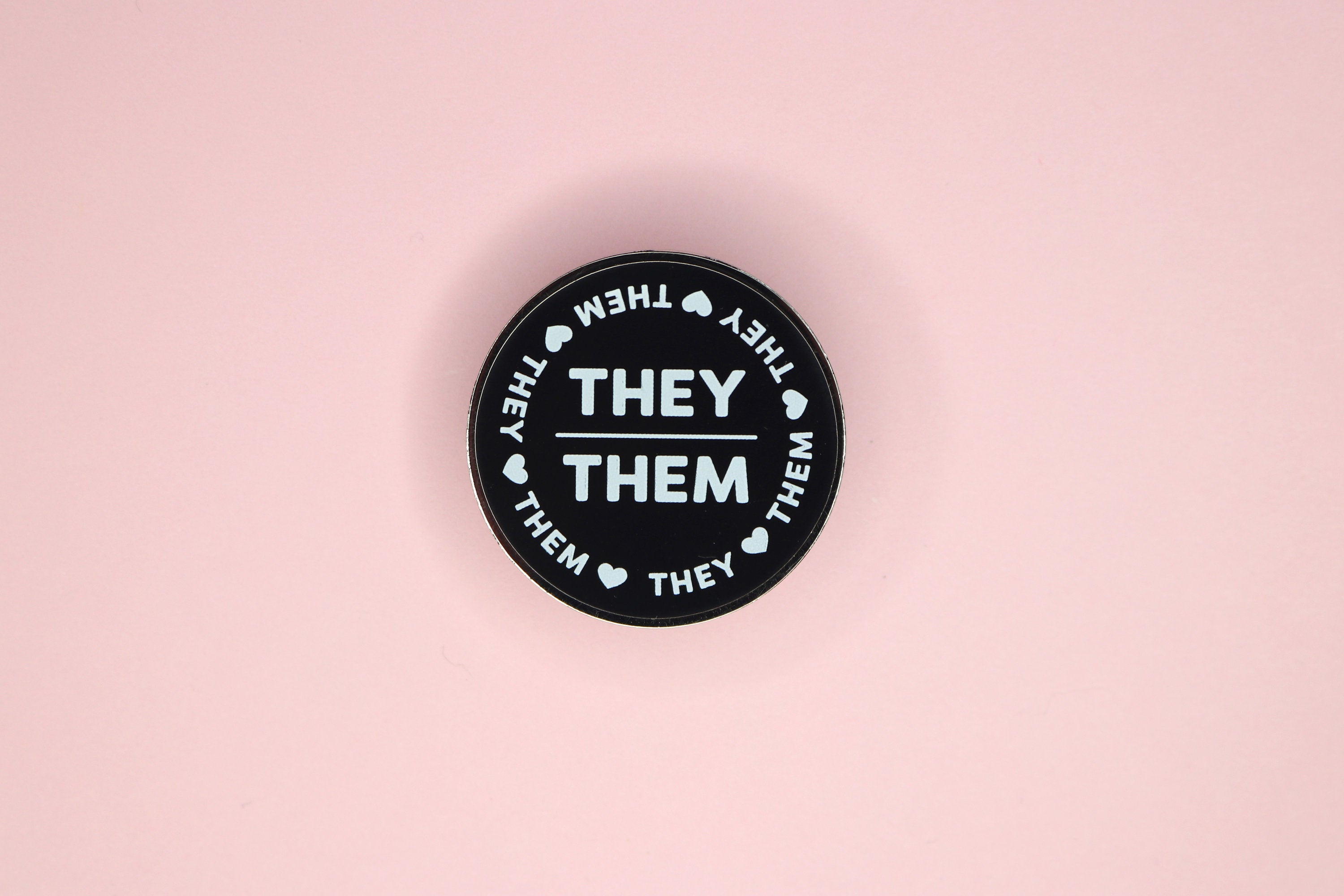 Kawaii Gender Spectrum Pronoun Hard Enamel Pins