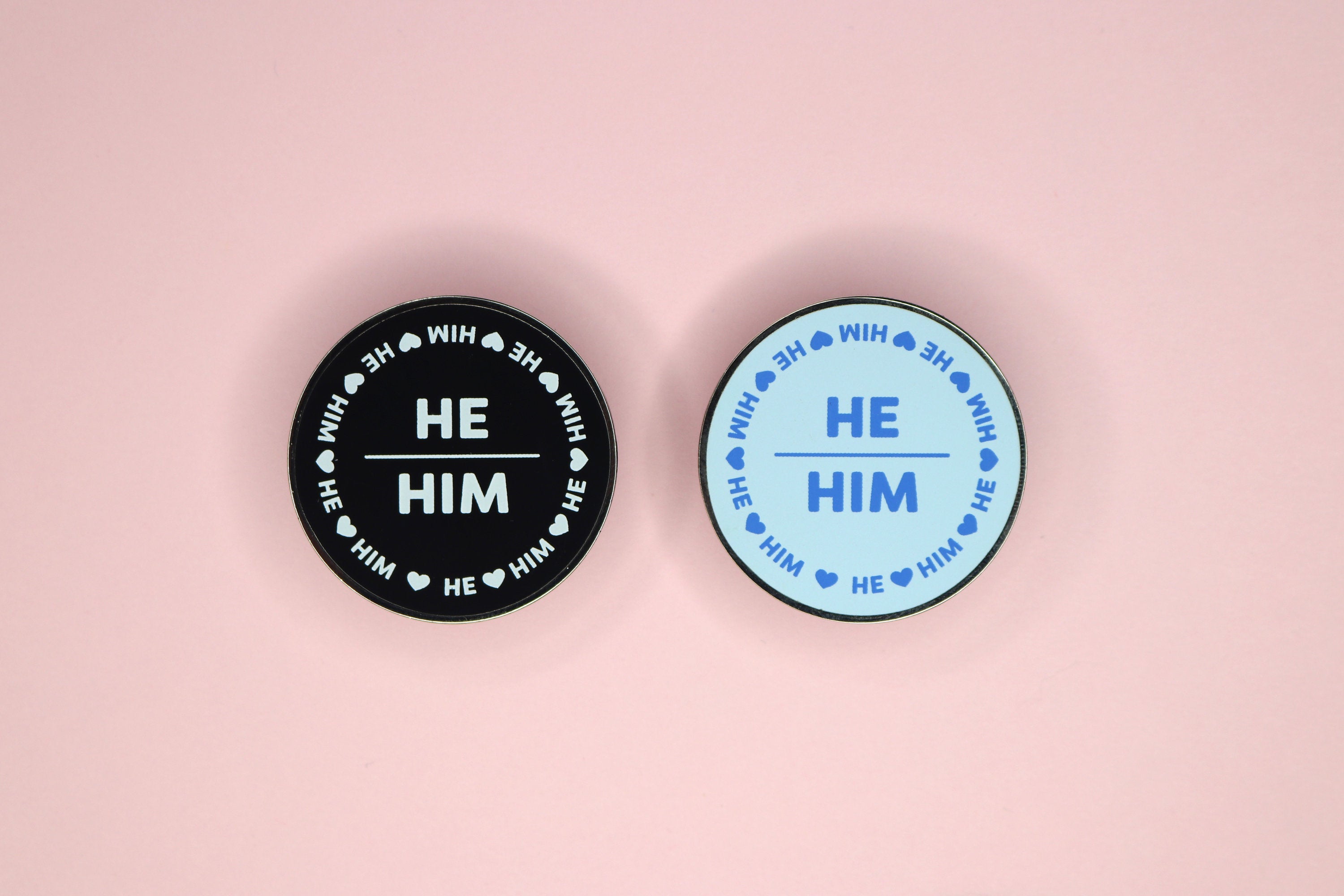 Kawaii Gender Spectrum Pronoun Hard Enamel Pins