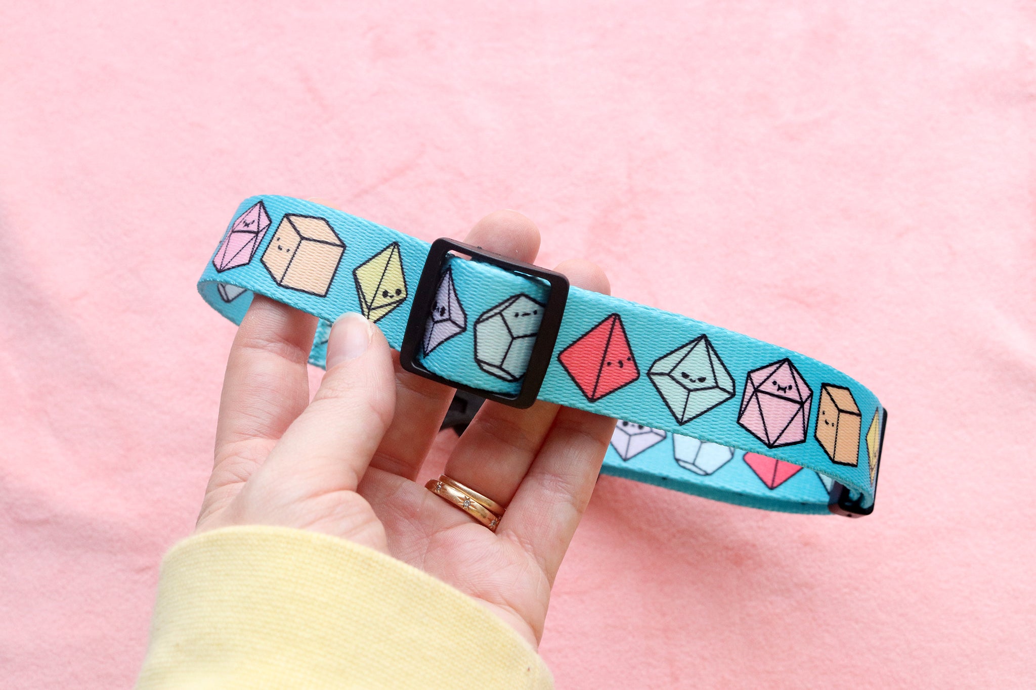 Tiny Dice Dog Collar