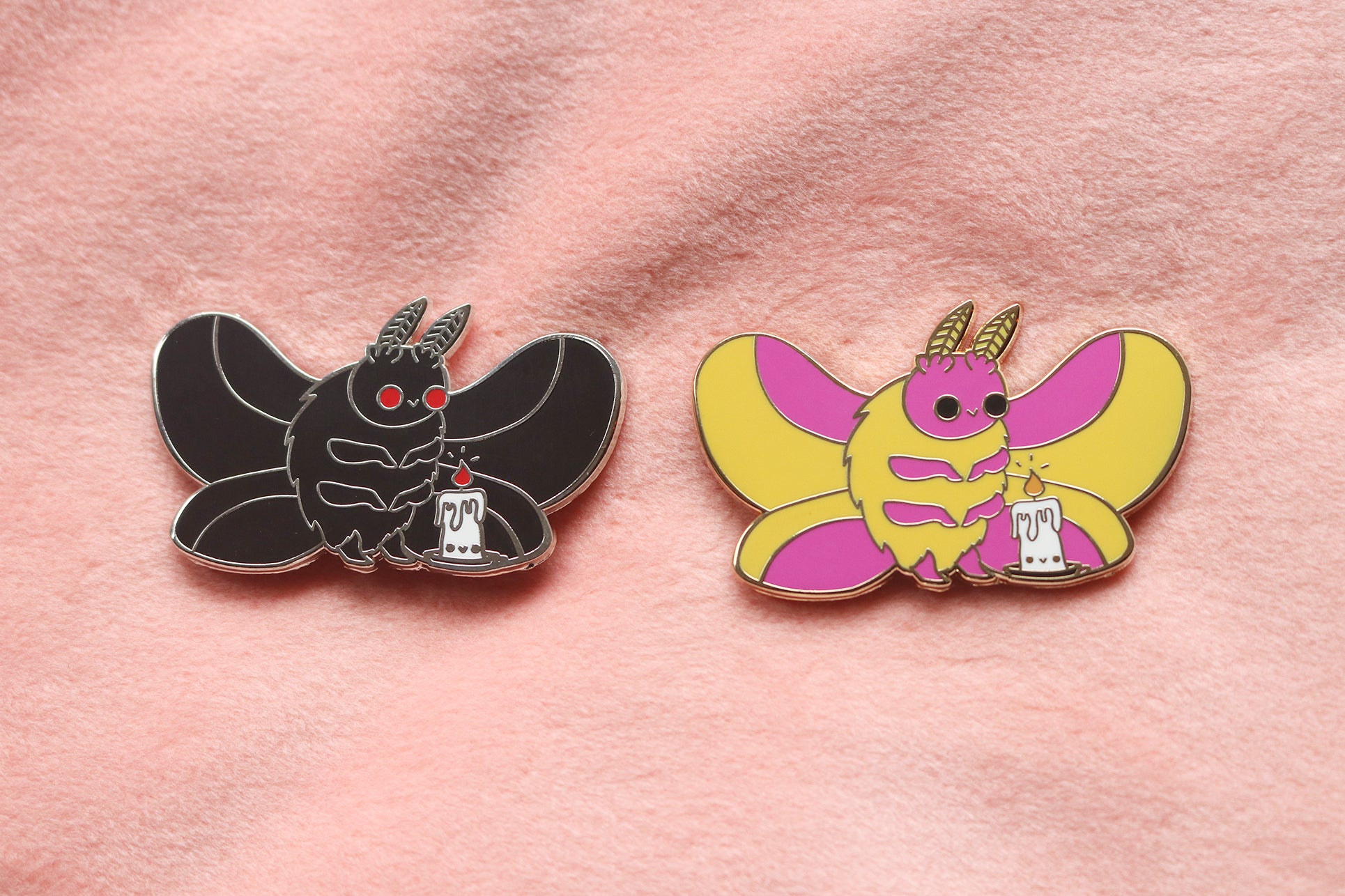 Moth and Flame Hard Enamel Pin