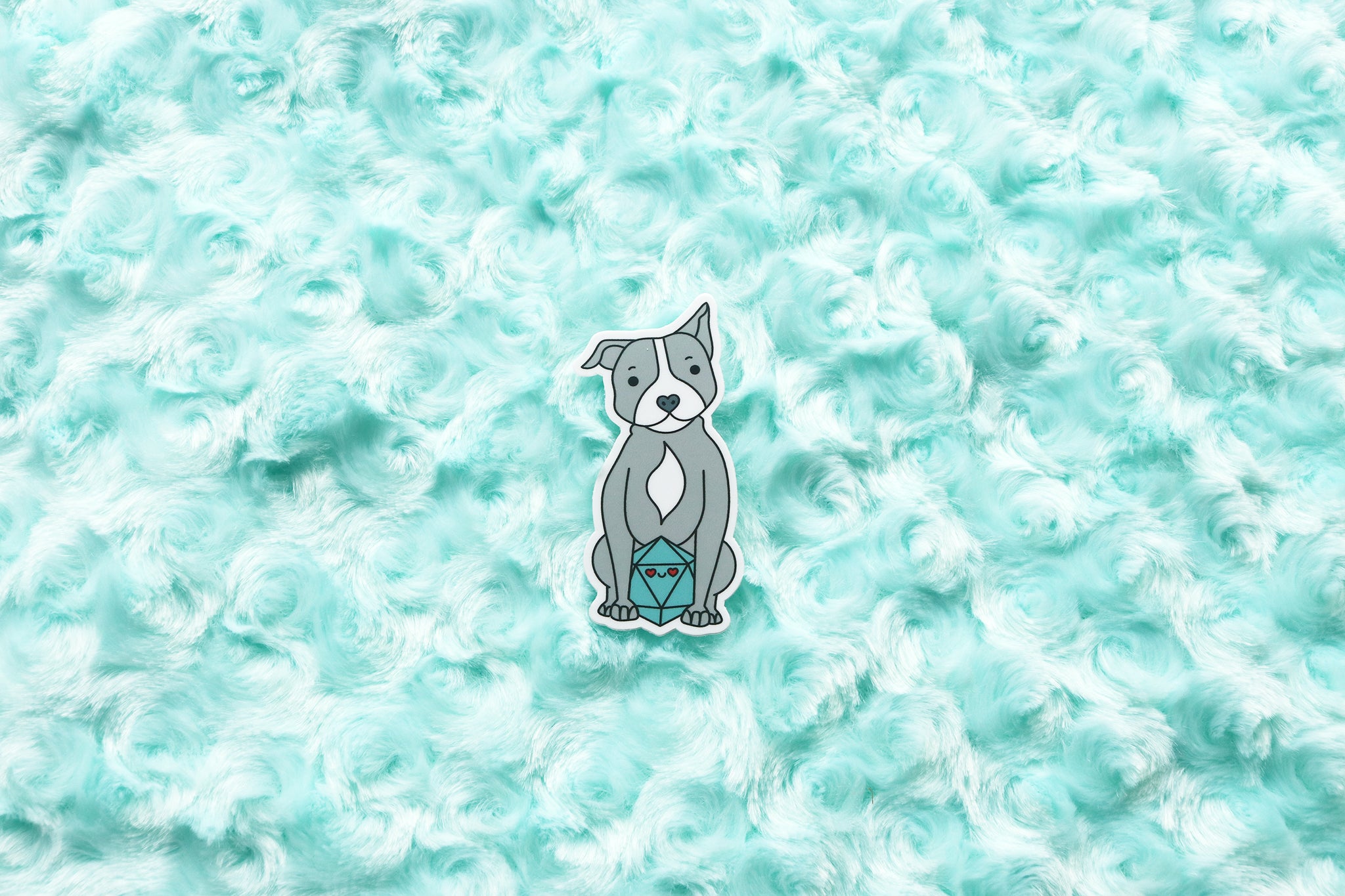 Pit Bull D20 Dice Buddy Sticker