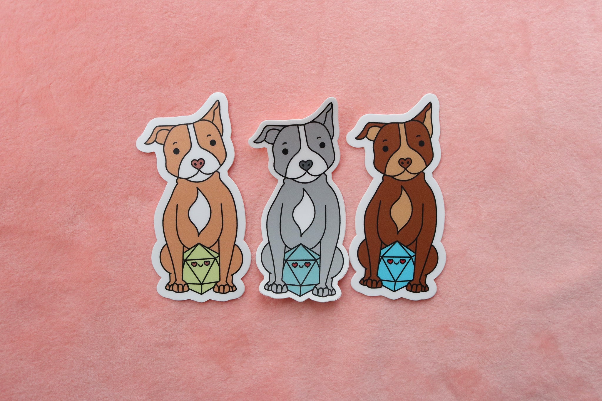 Pit Bull D20 Dice Buddy Sticker