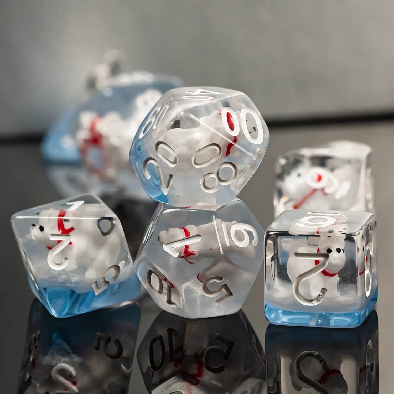 Polar Bear RPG Dice Set