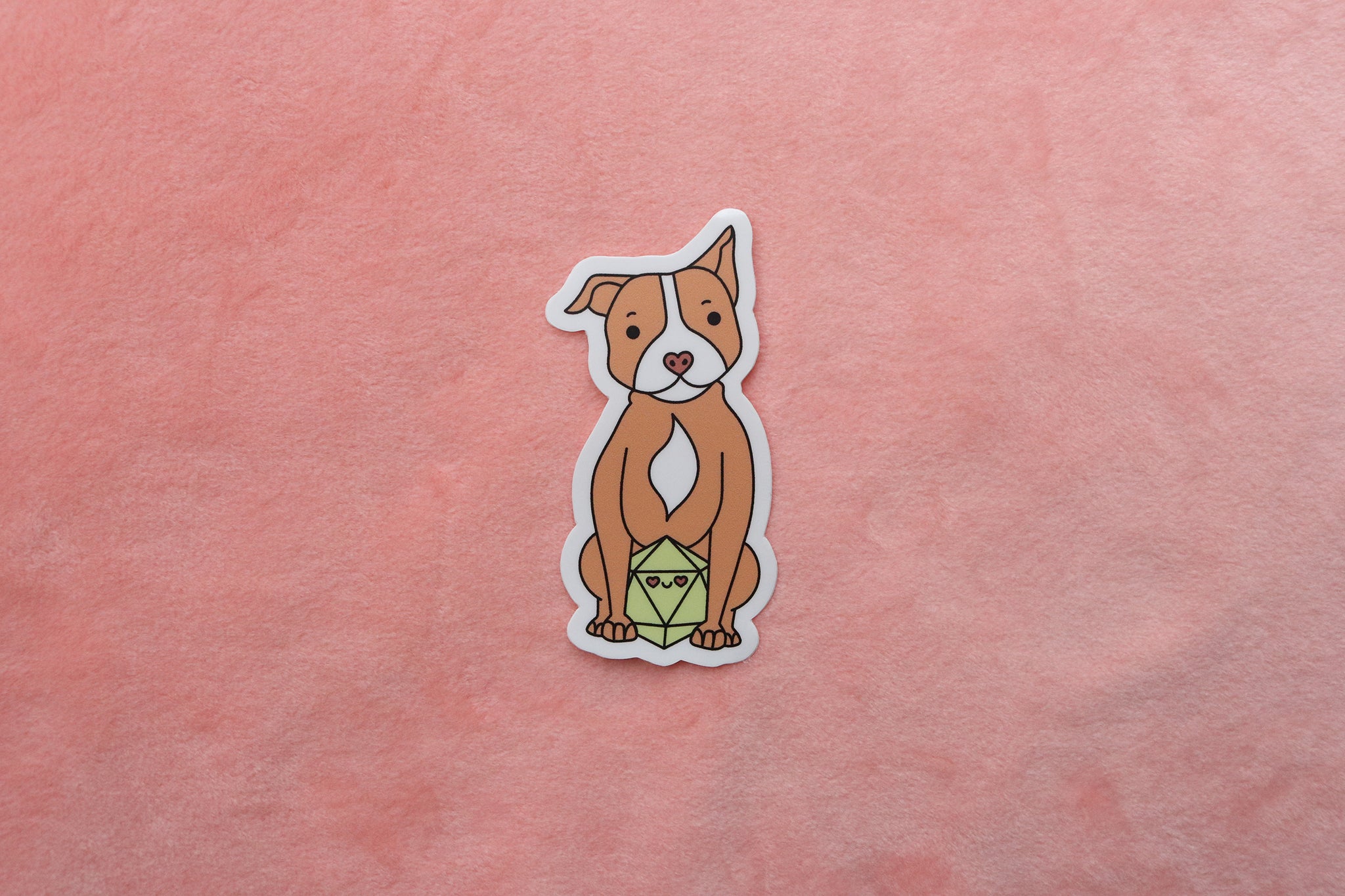 Pit Bull D20 Dice Buddy Sticker