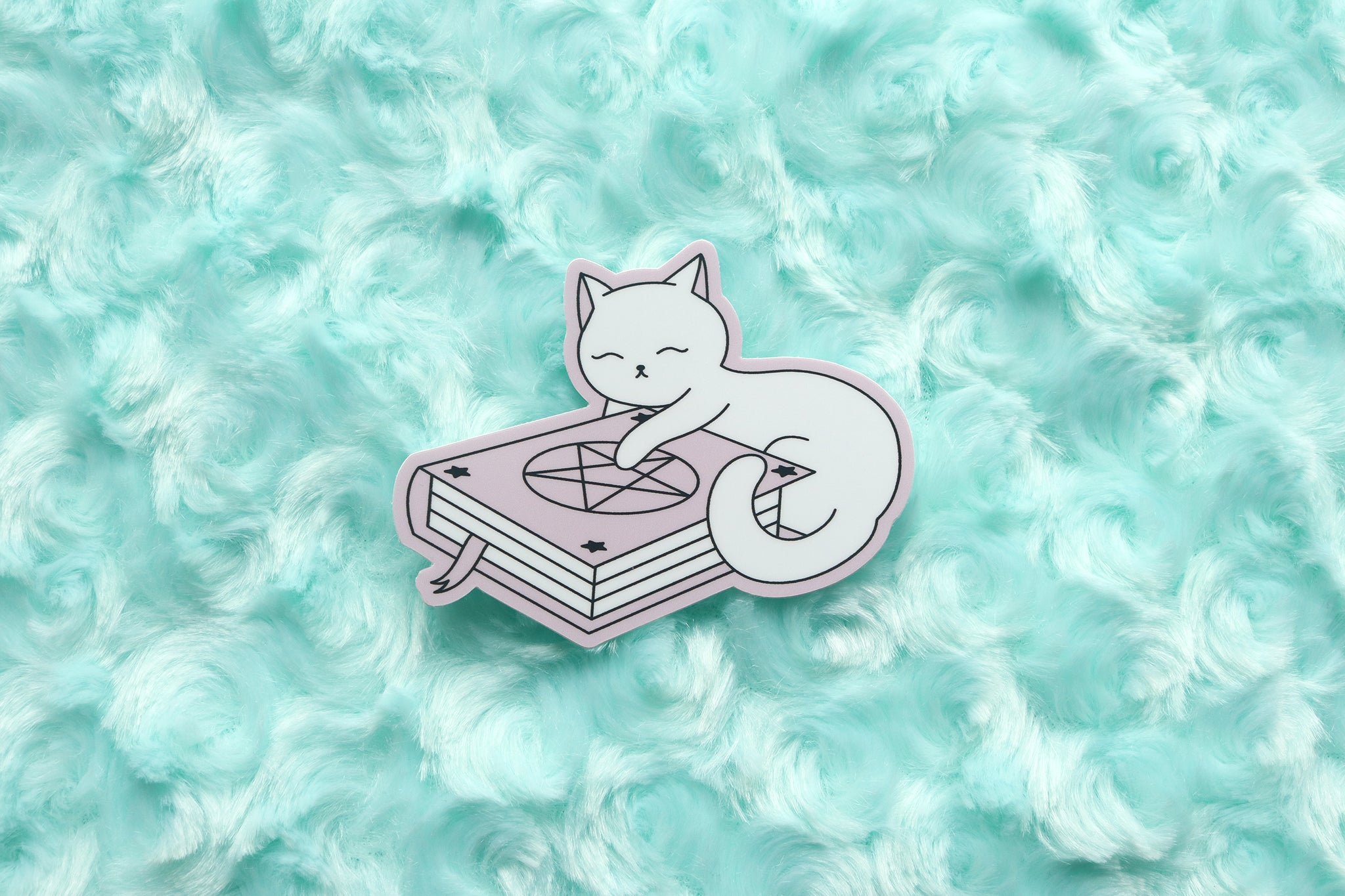 Spell Book Kitty Sticker