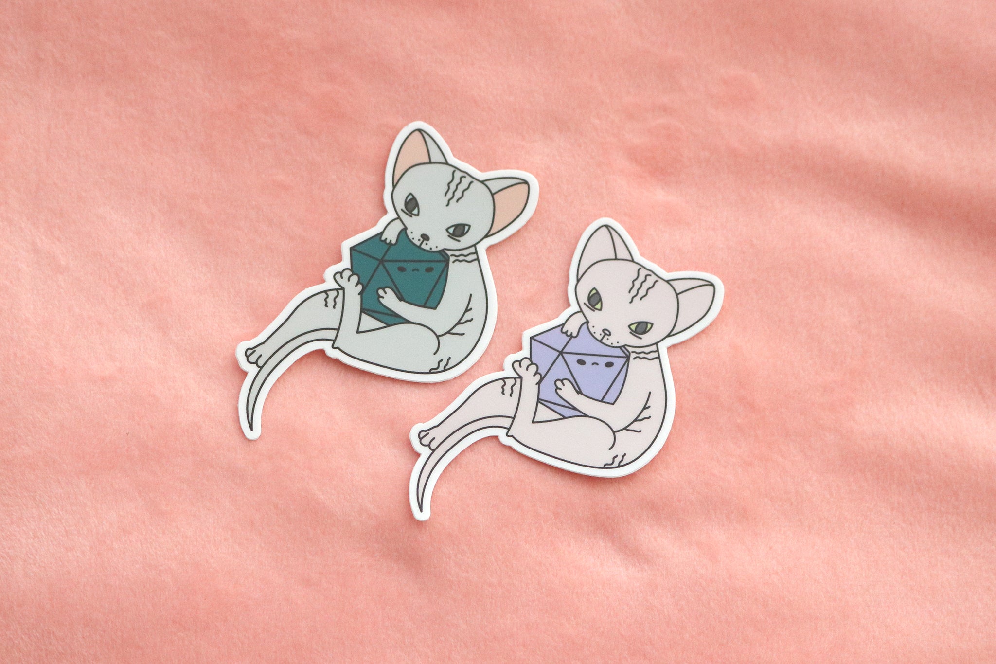 Sphynx D20 Dice Buddy Sticker