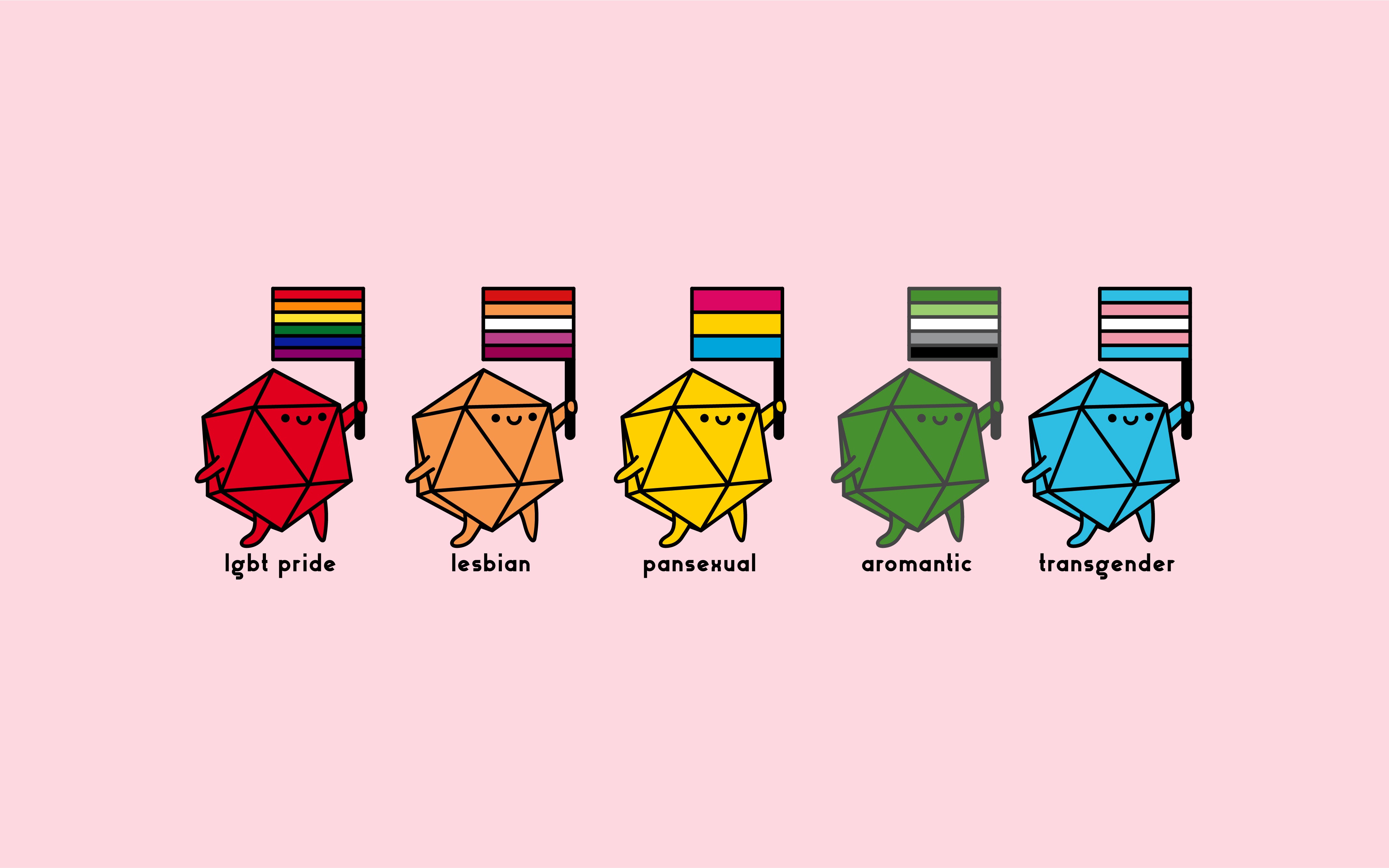 Pride Dice Buddies Stickers