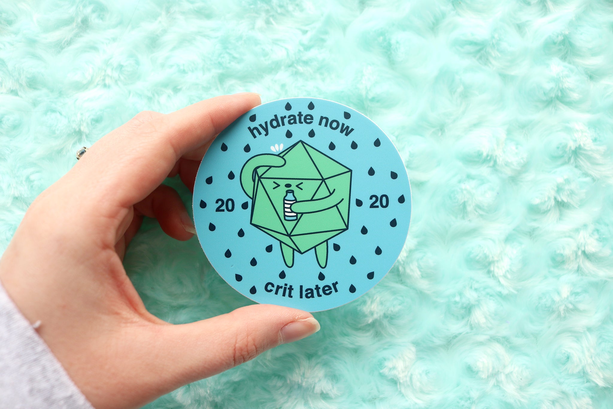 Water D20 Sticker and Magnet